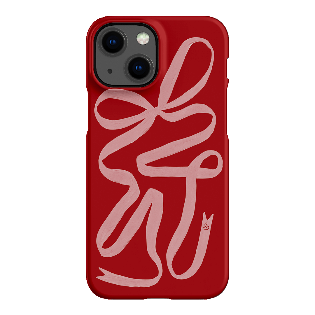 Cupid's Bow Ribbon Phone Case for iPhone & Samsung - Elegant Valentine's Day Gift for Her, Romantic Couple Accessory | Perfect for Dating, Anniversaries & Special Occasions