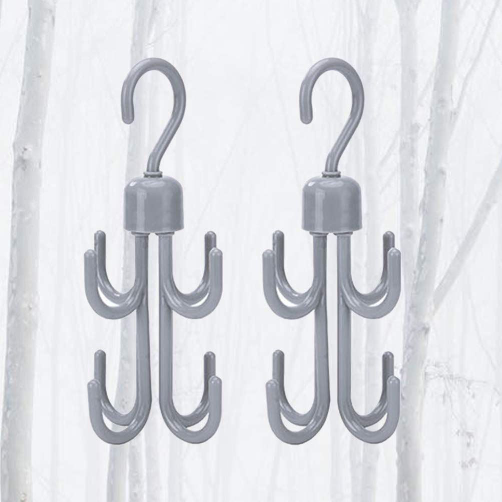 Cabilock 2-Pack Swivel Towel Hooks - Multipurpose Rotating Hangers for Towels, Totes, Purses & Organizing - Space Saving Closet & Bathroom Storage Solution