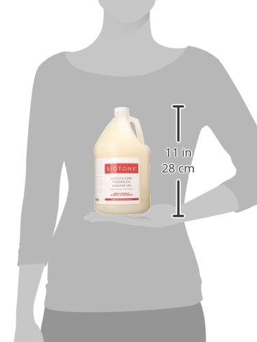 Biotone Professional Massage Gel for Muscle & Joint Pain Relief - 128 oz (1 Gallon) - Soothes Sore Muscles, Reduces Inflammation - Perfect for Massage Therapists, Athletes & Home Use