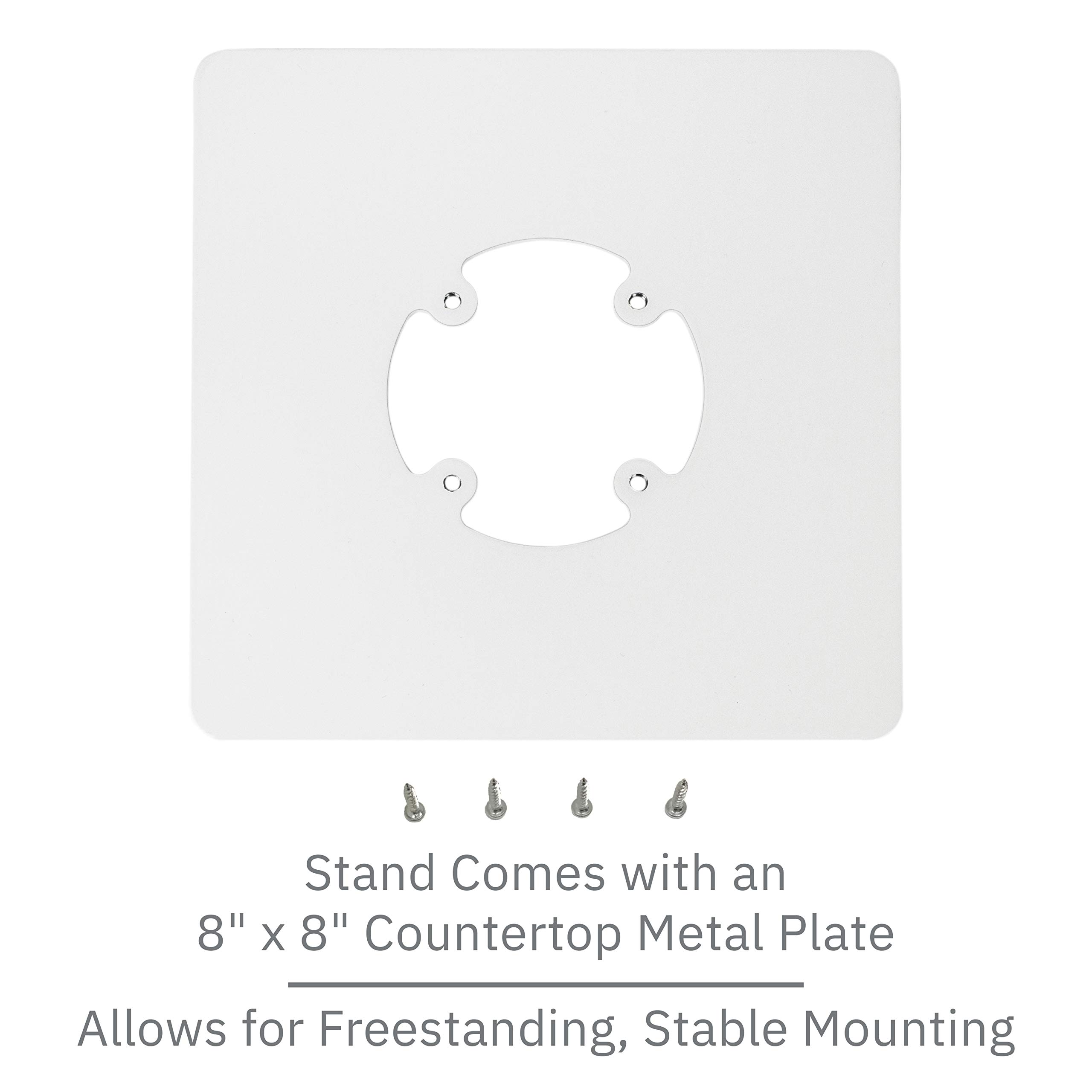 DCCStands Freestanding Swivel & Tilt Clover Mini/Clover Mini 3 Terminal Stand with 50 Rolls Thermal Paper - Perfect for Coffee Shops, Restaurants & Retail POS Systems
