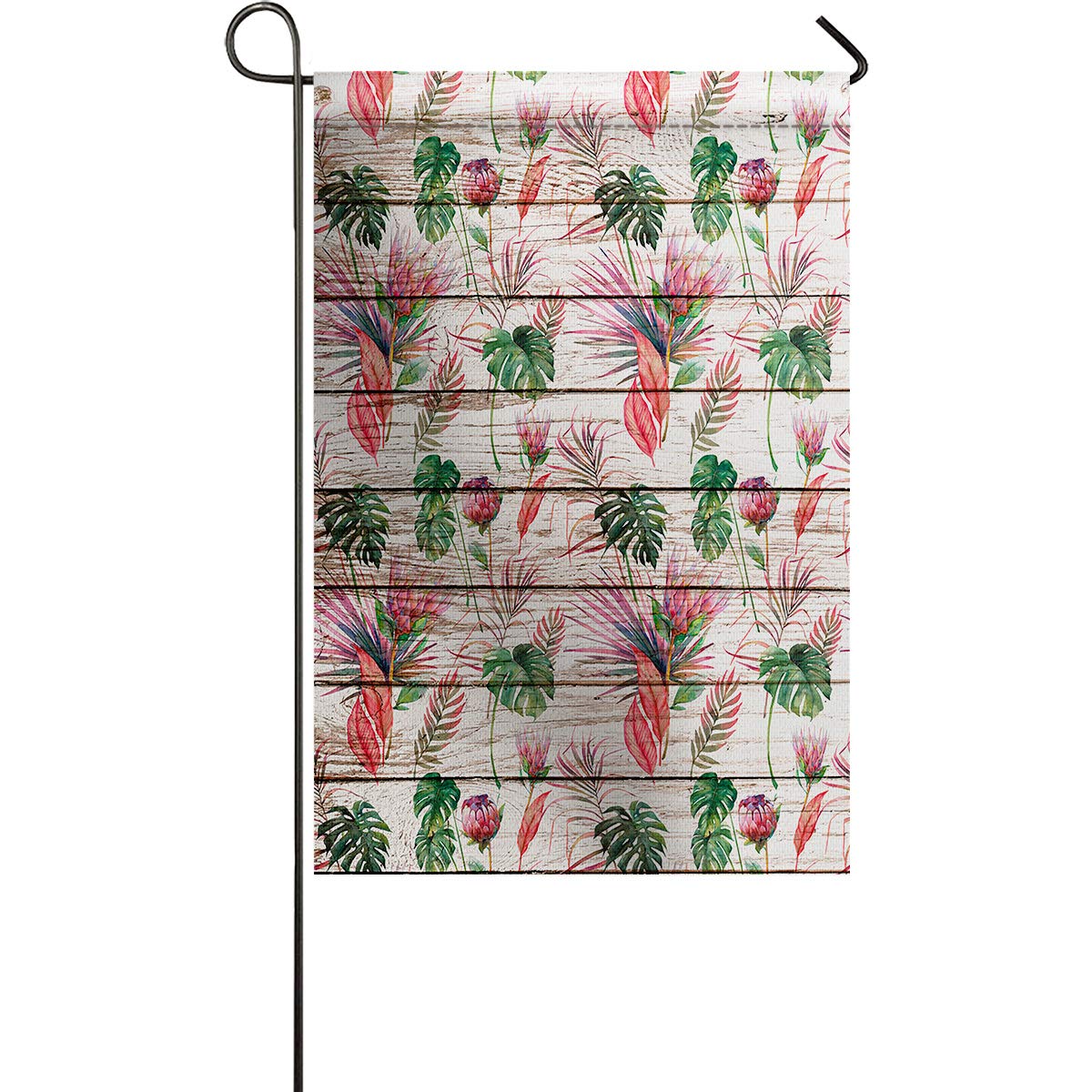 Premium Mini Garden Flag - Tropical Turtle Leaf Ocean Party Design - Weather Resistant Outdoor Decor for Summer - 12
