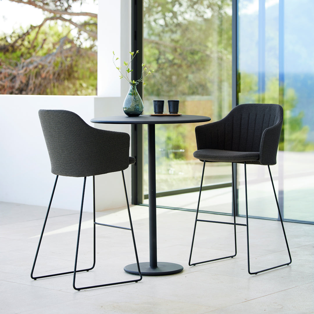 Choice Bar Chair with Sled Base - Comfortable Back & Seat Cushion - Perfect for Home Bars, Kitchen Islands & Entertainment Areas