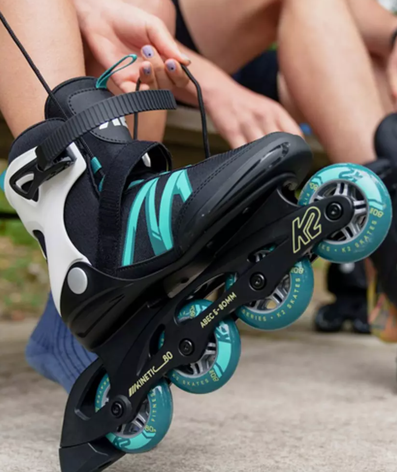 K2 Kinetic 80 Women's Inline Skates - High-Performance Fitness & Recreational Rollerblades for Outdoor & Indoor Skating