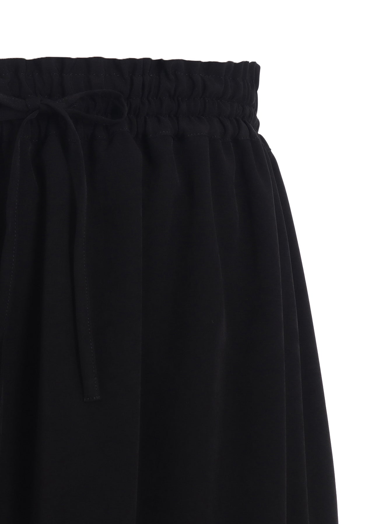 Elegant Crepe de Chine Double Gather Skirt - Flowy A-Line Midi Skirt for Women, Perfect for Office, Party & Casual Wear
