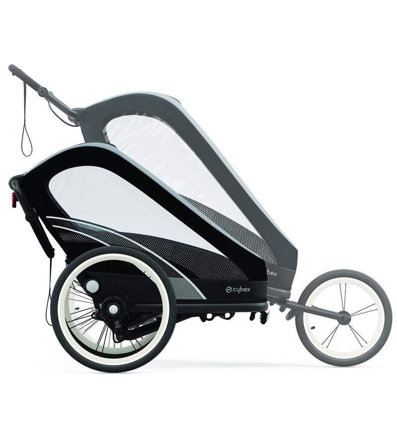 Cybex ZENO Multisport Stroller & Bike Trailer - All Black | Convertible for Jogging, Biking & Hiking | Perfect for Active Families & Outdoor Adventures