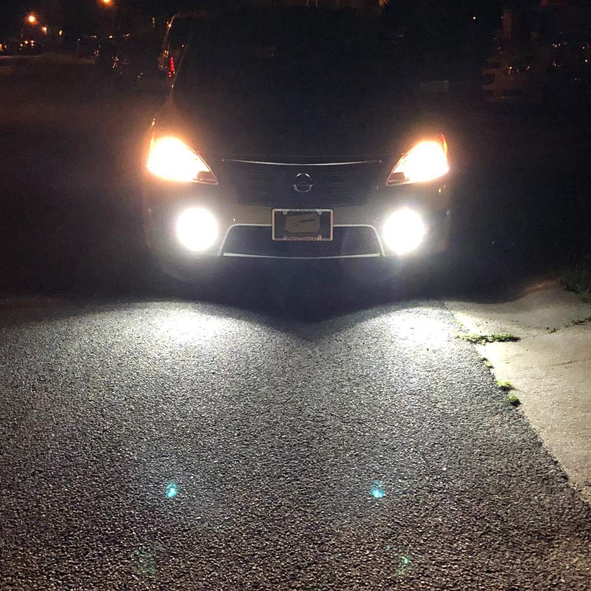 880 899 LED Fog Light Bulbs 6000K Xenon White - Super Bright 2525 Chips - Compatible with 890 886 892 - Car Fog Lights & DRL Daytime Running Lights - Pack of 2 - Perfect for Night Driving, Off-Roading & Bad Weather Conditions
