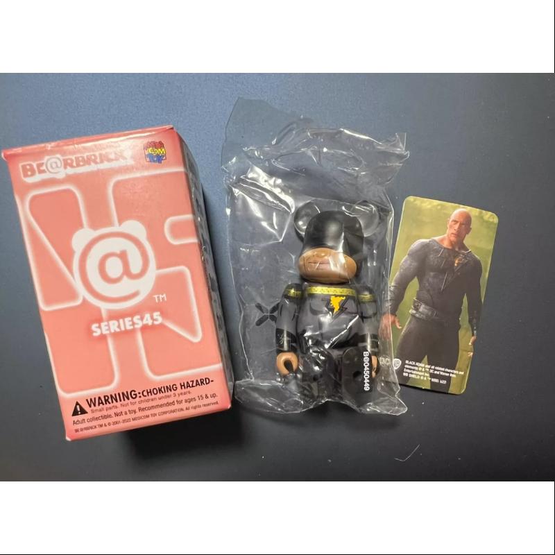 Bearbrick Series 45 HERO DC Black Adam 100% Collectible Figure - Limited Edition DC Comics Superhero Vinyl Art Toy for Display & Collection | Perfect for Home Decor, Office Display, and Pop Culture Enthusiasts