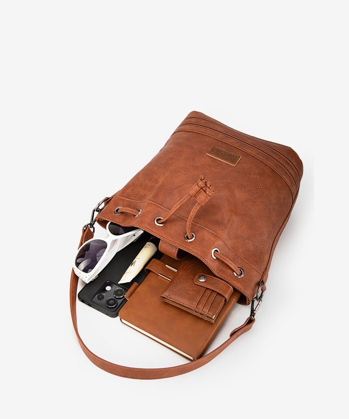 Wrangler Concealed Carry Bucket Crossbody Bag for Women & Men - Durable Tactical Waist Pack with Hidden Gun Pocket - Perfect for Hiking, Travel & Everyday Use