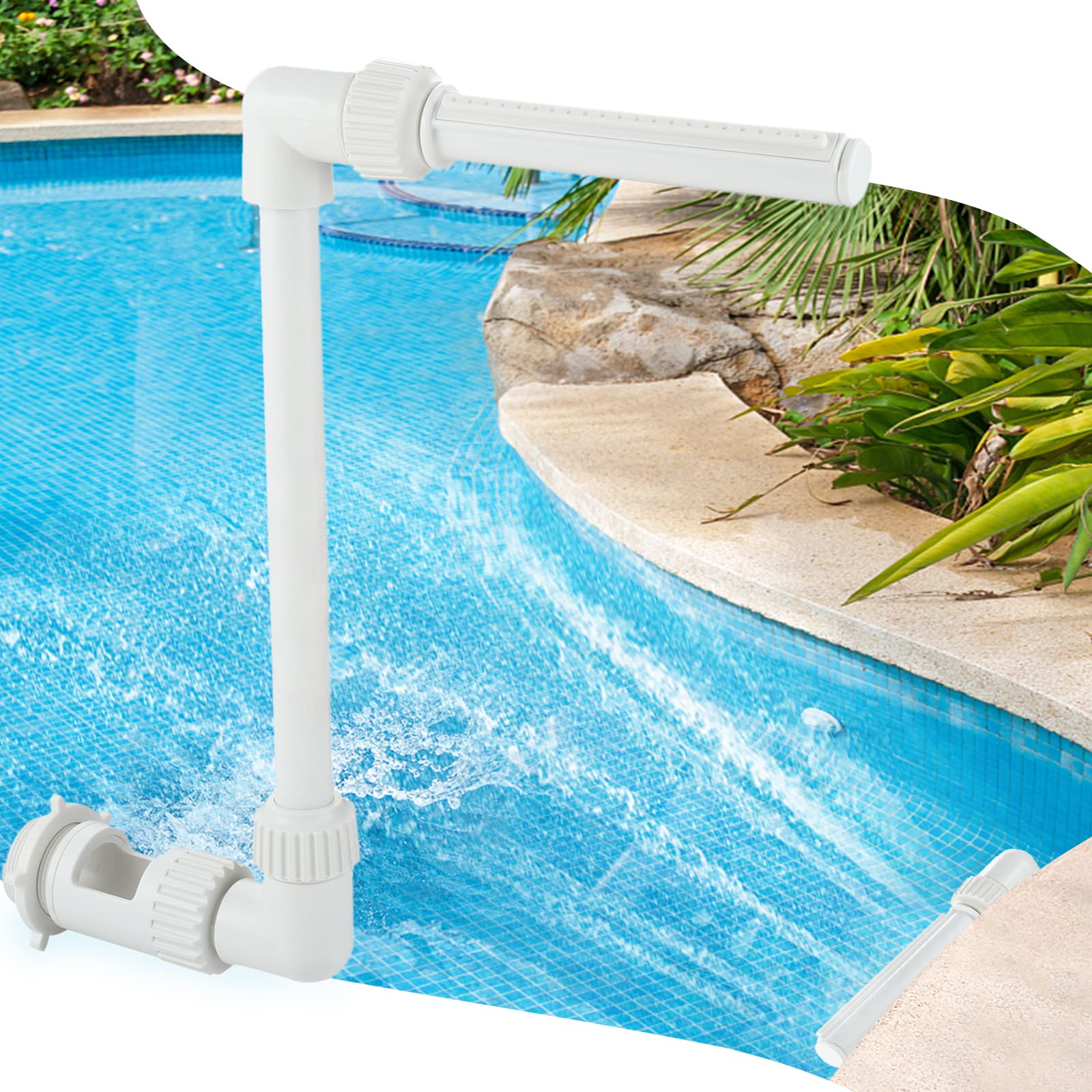 Adjustable Pool Fountain Kit for Inground & Above Ground Pools - 1.5