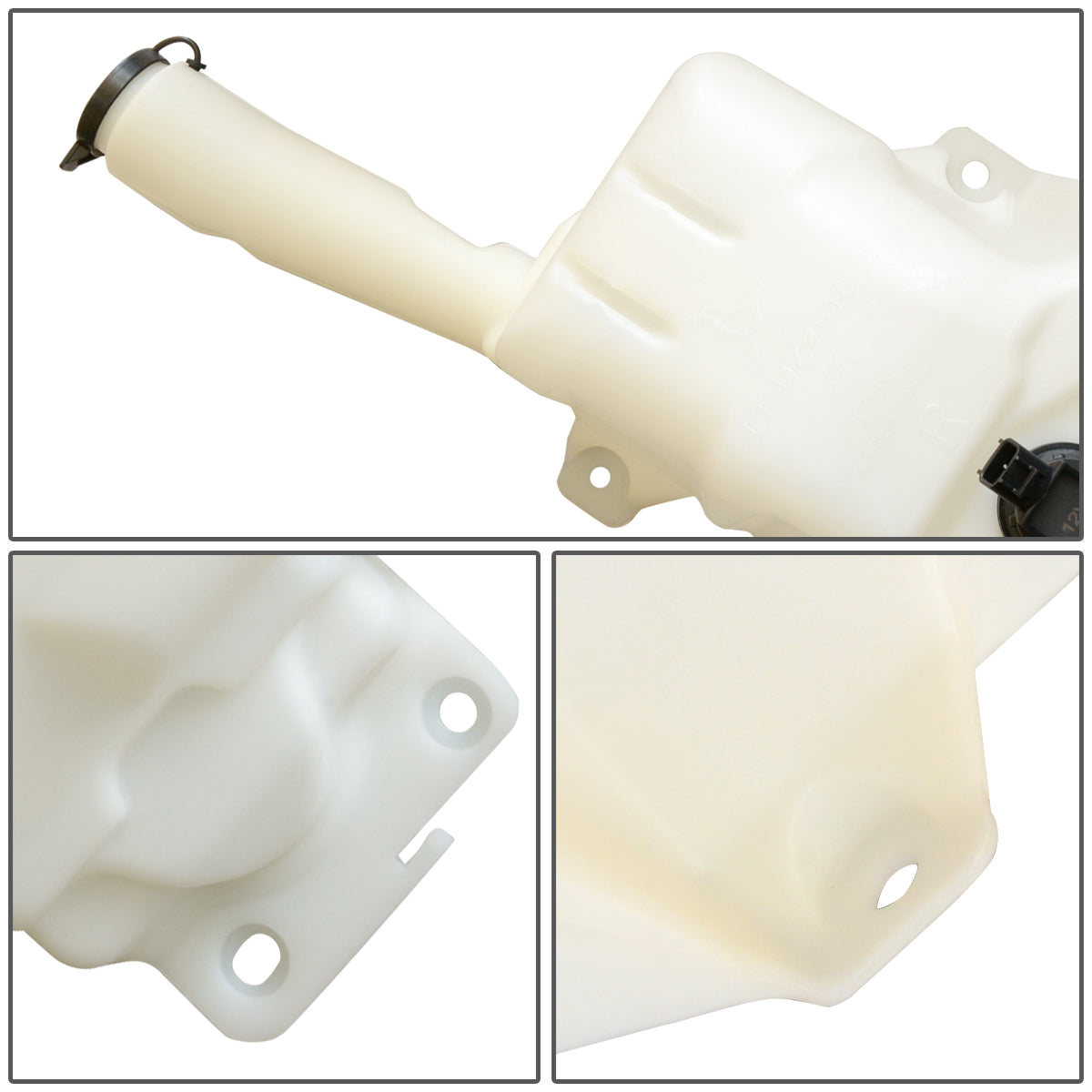 2005-2008 Mazda 6 Windshield Washer Reservoir Tank with Level Sensor & Fluid Pump - Replacement Part for Windshield Cleaning System