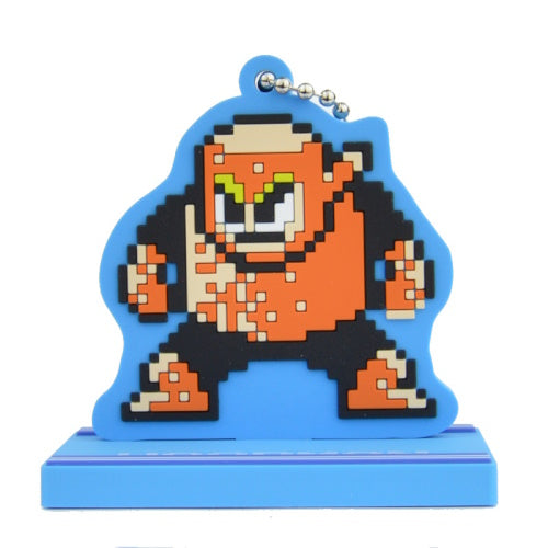 Mega Man 2 Dr. Wily Mystery Boss 2-Inch Rubber Keychain - Retro Gaming Collectible for Keyrings, Backpacks & Cosplay Accessories