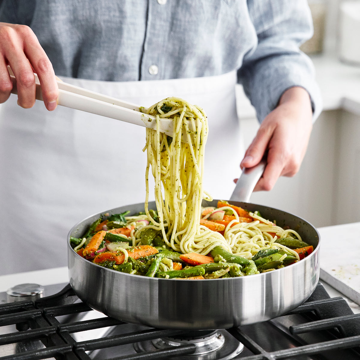 Premium Chatham 12-Piece Stainless Steel Cookware Set - Durable & Nonstick Pots & Pans for Professional Cooking & Home Kitchen