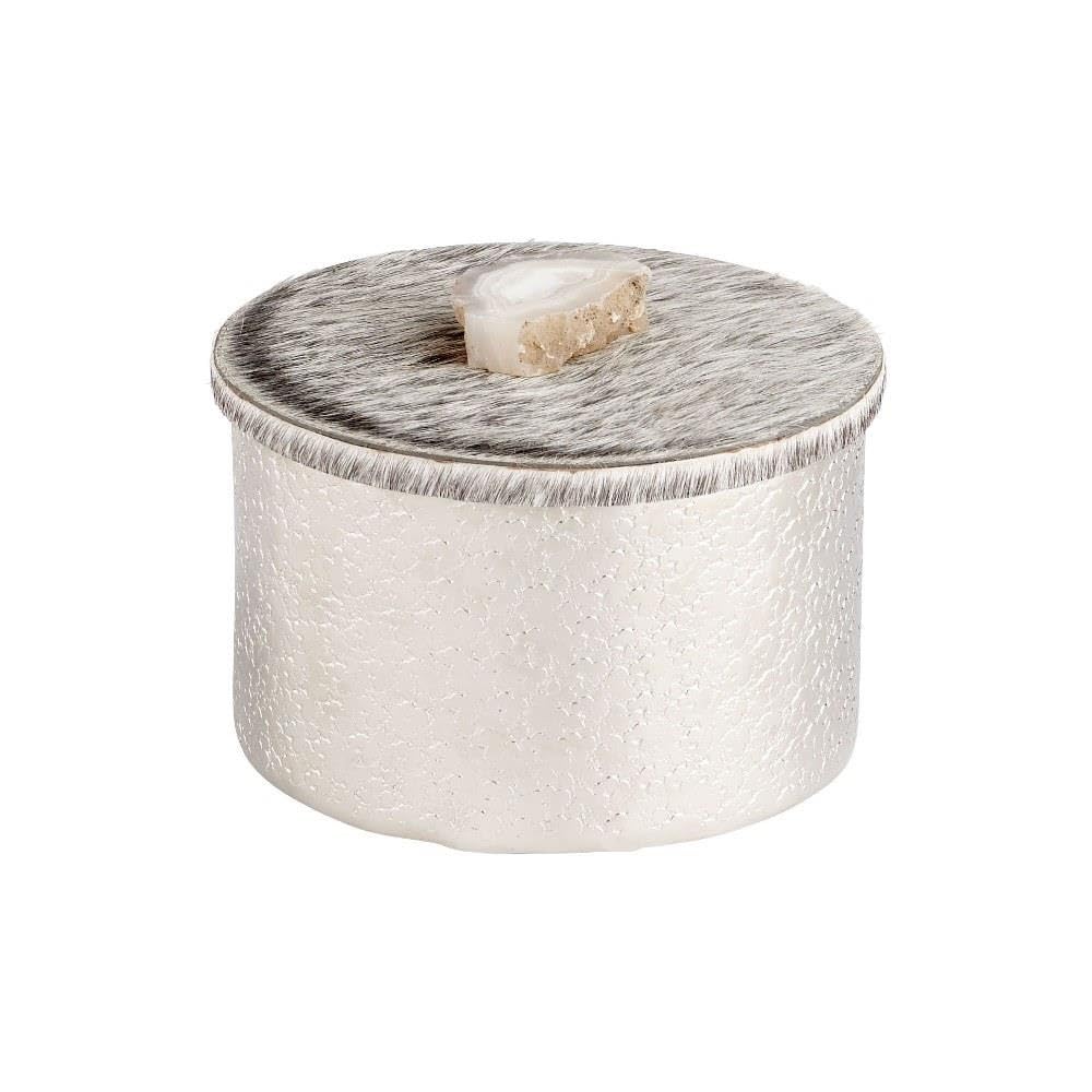 Cyan Design 10212 Silver Grey Smoke Decorative Containers & Trays - Perfect for Home Decor, Table Centerpieces, and Gift Packaging