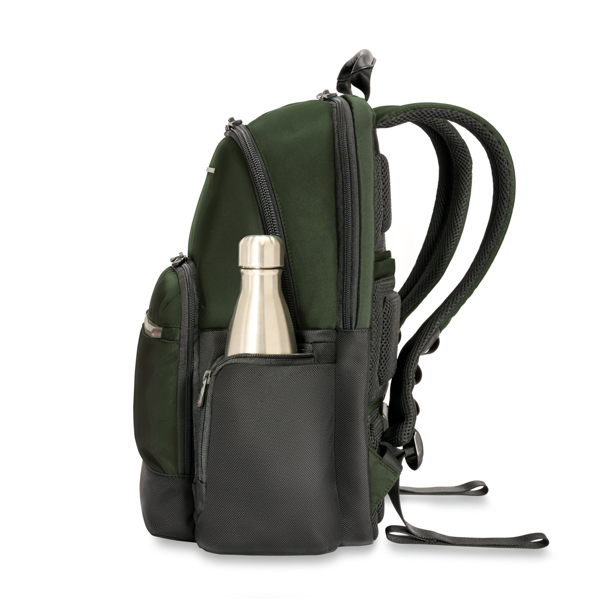 Briggs & Riley Recycled Medium Daypack - Multi-Pocket Travel Backpack for Work, Commute & Outdoor Adventures | Durable & Eco-Friendly Laptop Bag