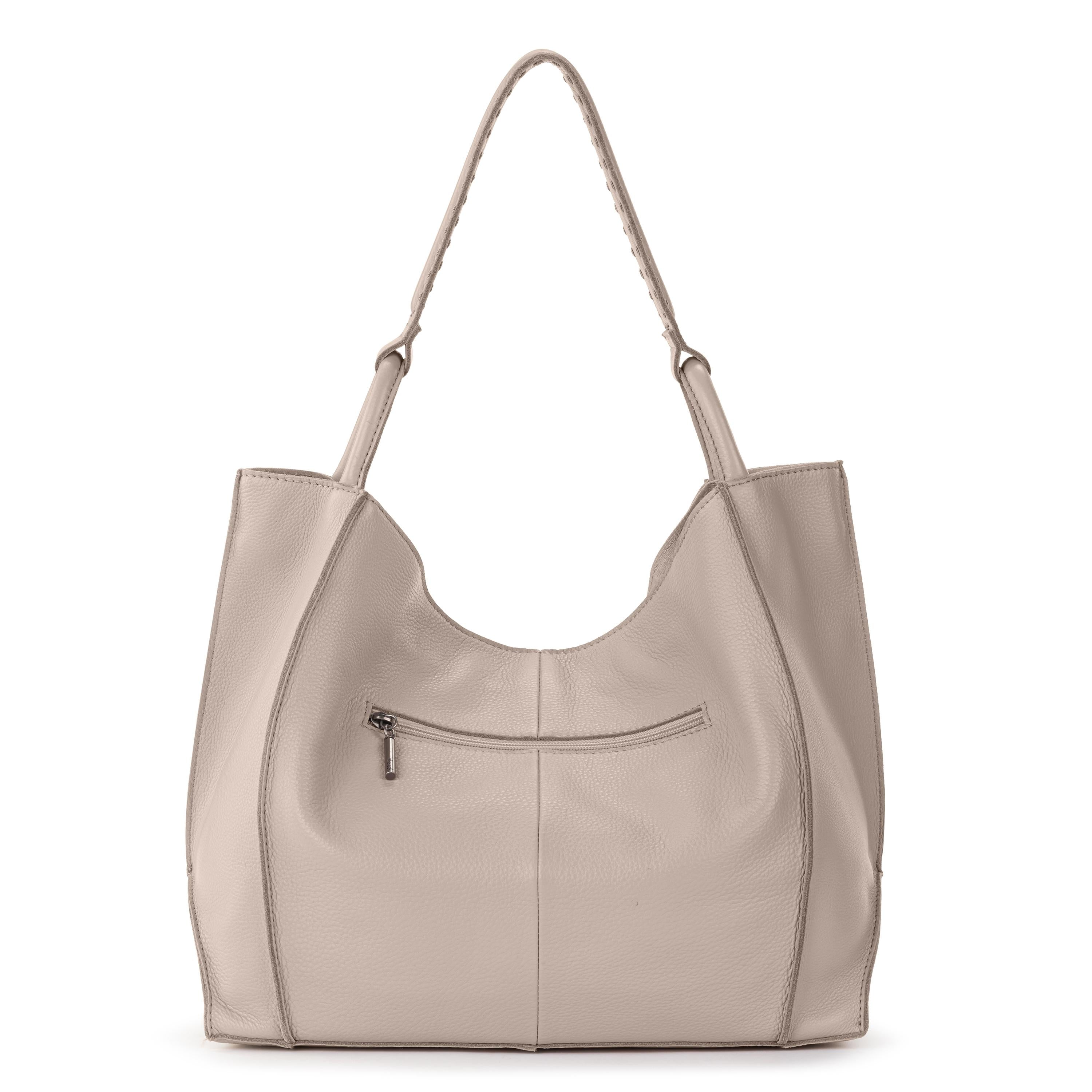 Los Feliz Large Leather Tote Bag - Premium Sand Color - Perfect for Work, Travel & Everyday Use