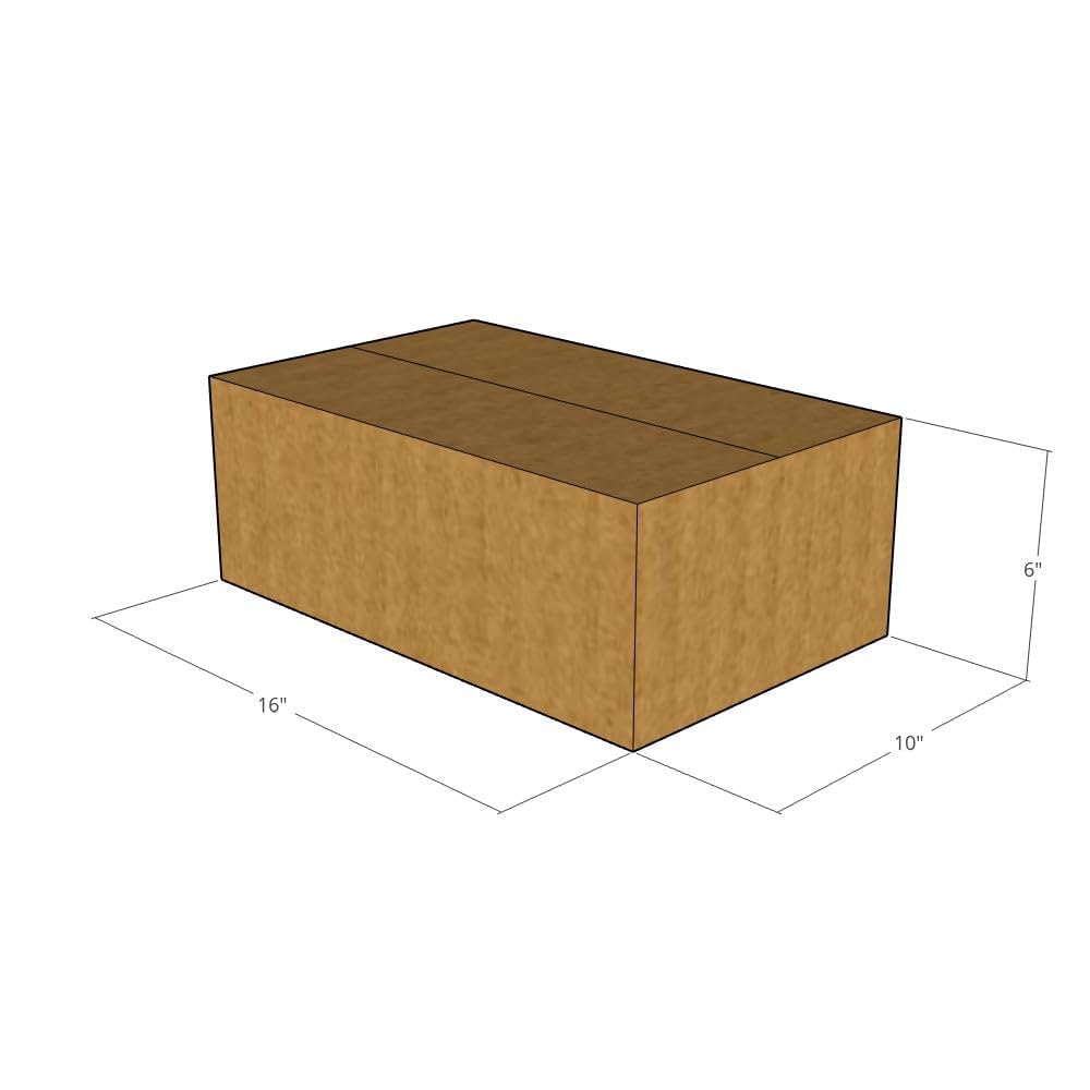 125-Pack 16x10x6 Inch 32 ECT Corrugated Moving Boxes | Heavy Duty Shipping Boxes for Business, Office & Home Use | Perfect for Packing, Storage & Moving Supplies
