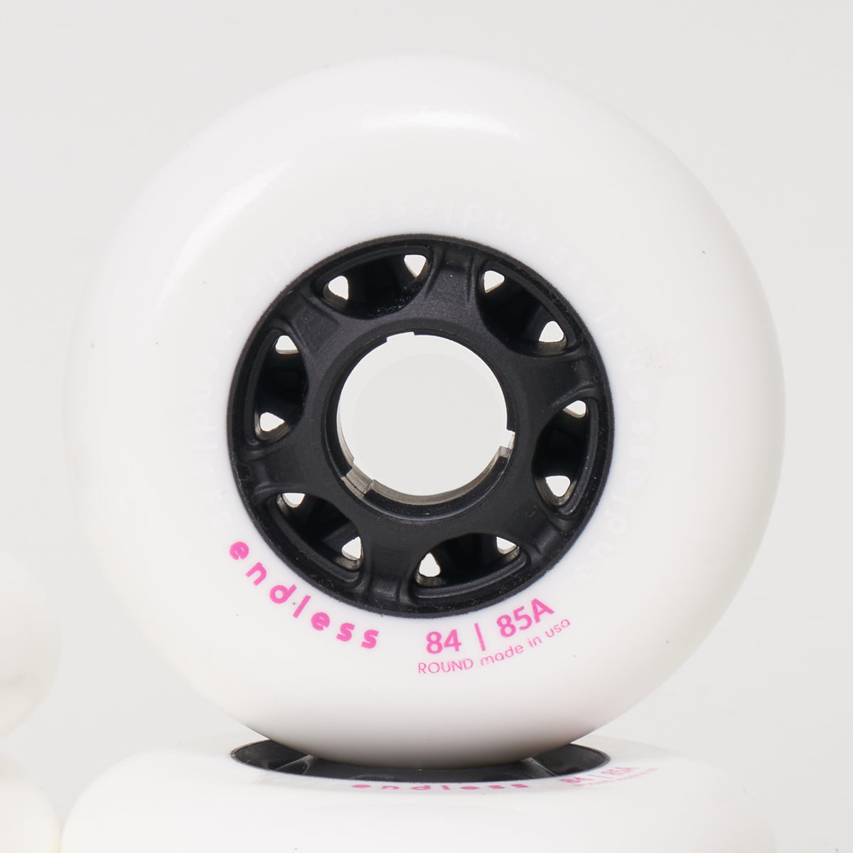 Endless 84mm White Skateboard Wheels (Set of 4) - Perfect for Longboards, Cruisers & Street Skating