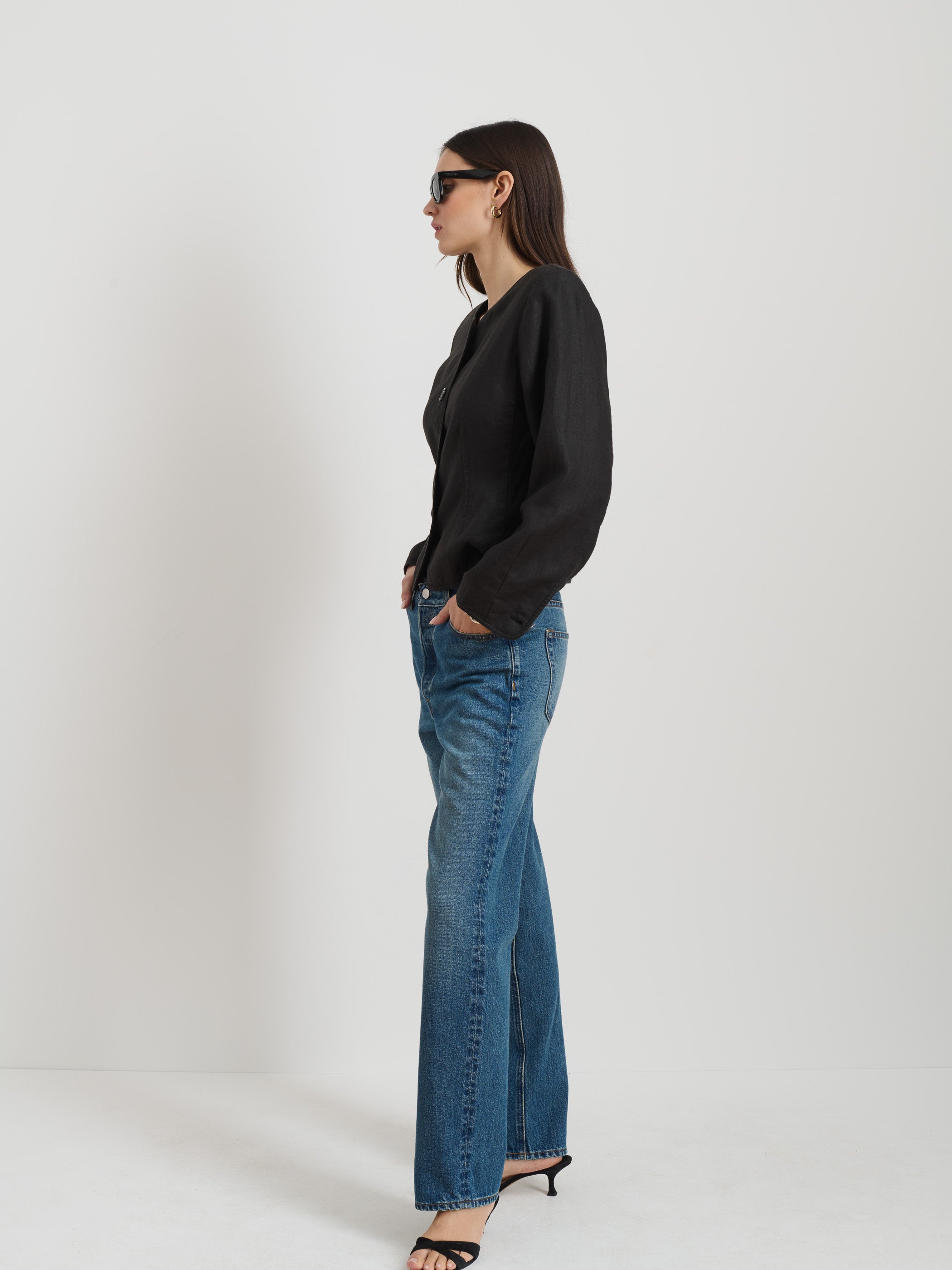 Linen Luna Jacket for Women - Lightweight Summer Blazer for Casual & Office Wear | Perfect for Travel, Work, and Outdoor Activities