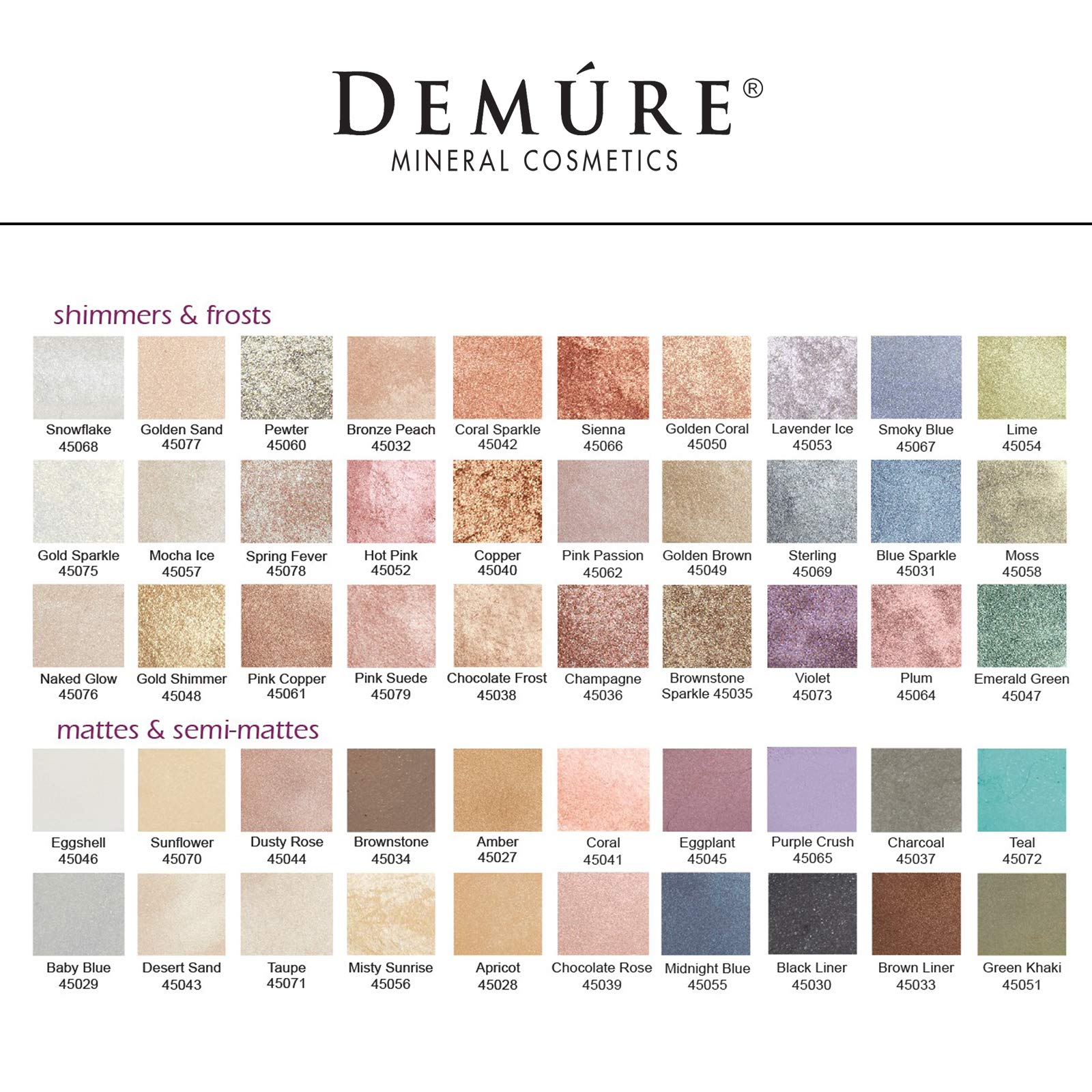 Demure Mineral Make Up (Hot Pink) Shimmer Loose Powder Glitter Eyeshadow - Professional Long-Lasting Eye Makeup for Party, Night Out & Special Occasions