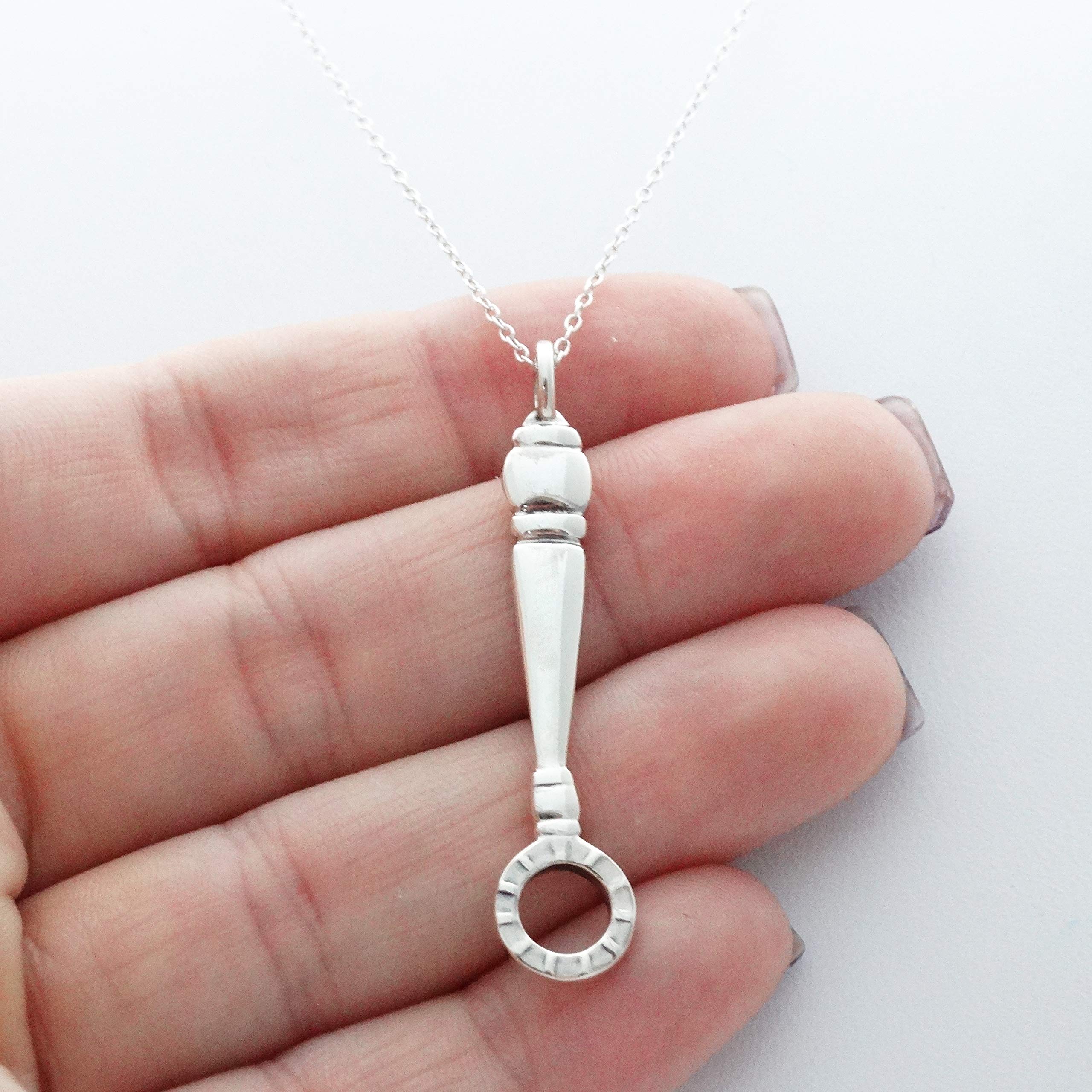 FashionJunkie4Life Unique Sterling Silver Pendant Necklace for Women - 18