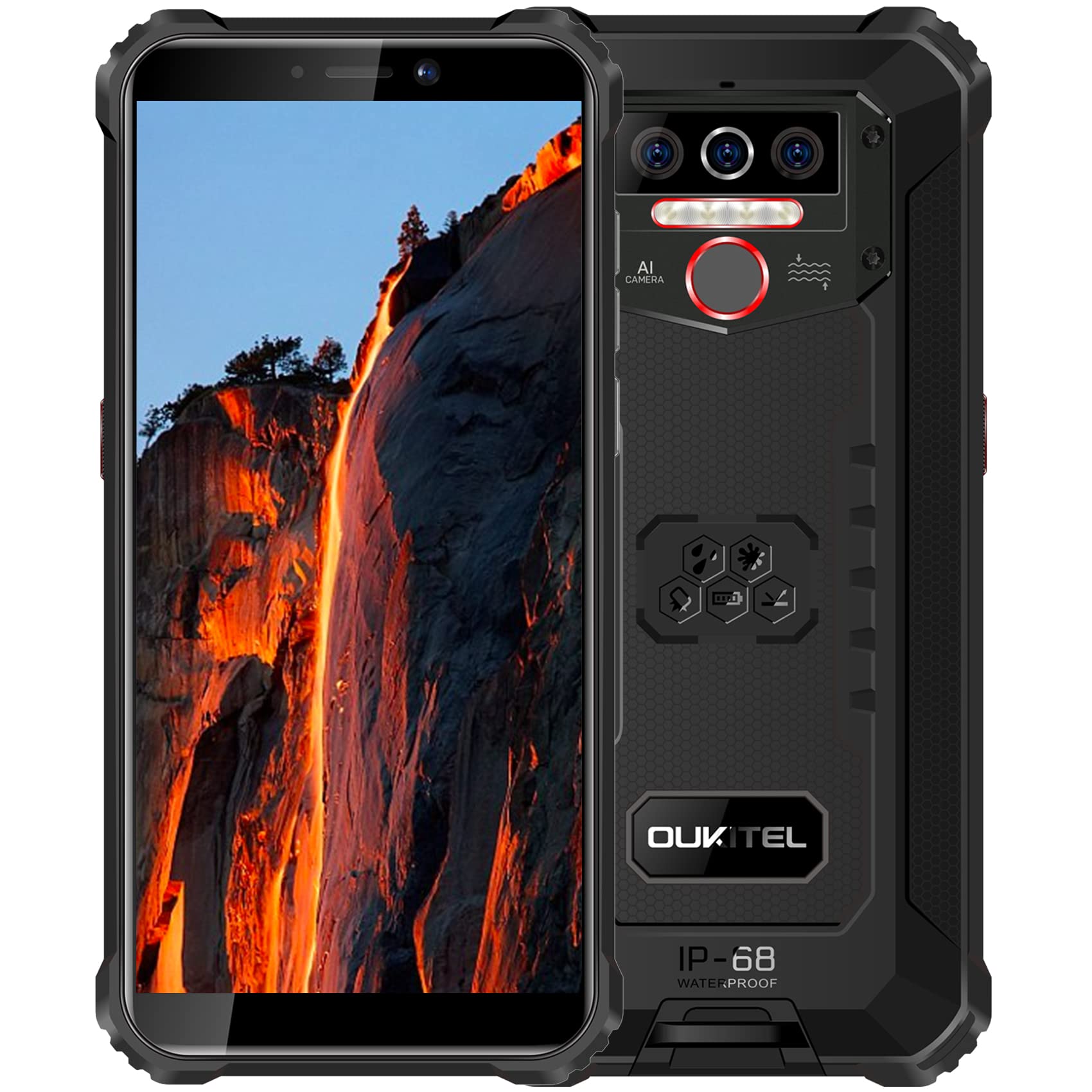 OUKITEL WP5 Rugged Smartphone - 8000mAh Battery, IP68 Waterproof, 5.5