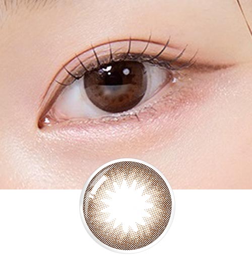 Clalen Alicia Brown Colored Contact Lenses (30 Pack) - Natural Looking Daily Disposable Contacts for Enhanced Eye Color - Perfect for Cosplay, Halloween, and Special Events