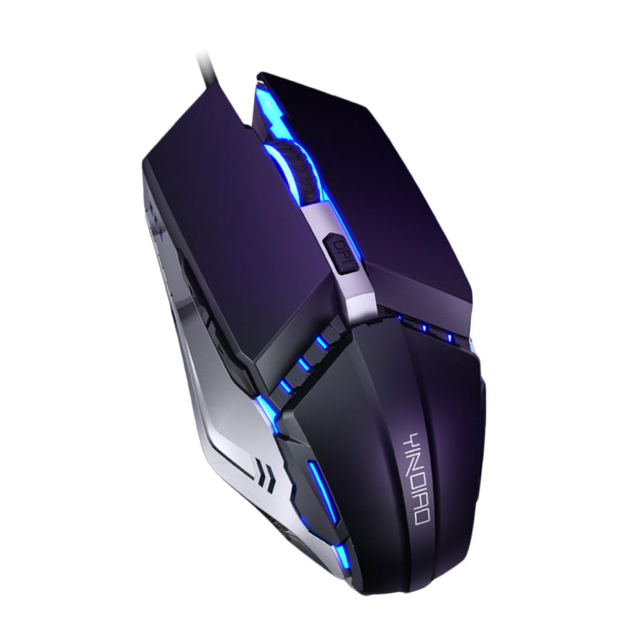 HEMOTON Silent Wired Mouse - Ultra Quiet USB Optical Mouse for Computer, Laptop, PC - Ergonomic Design for Office Work, Gaming & Travel Use