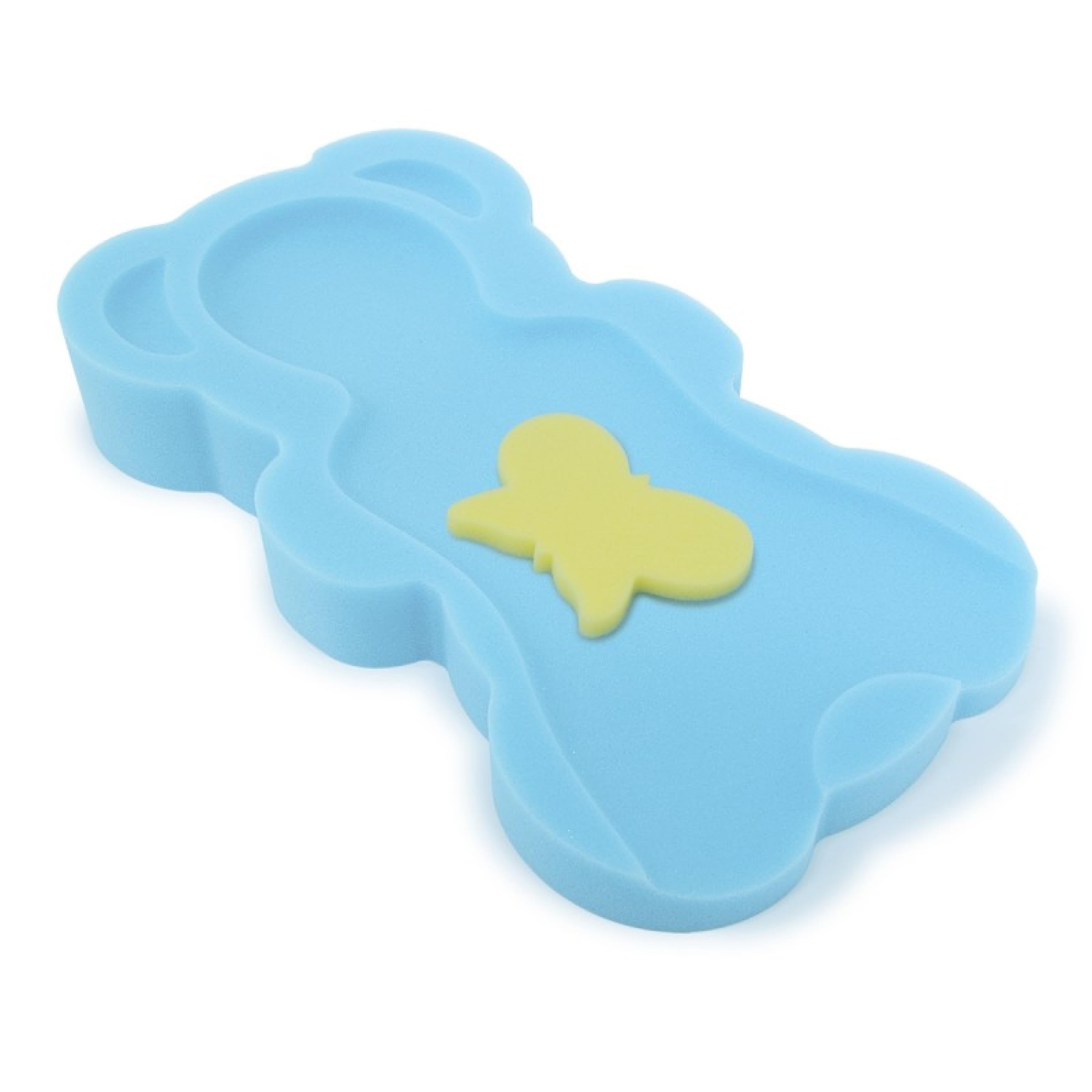 Baby Bathtub Sponge Mat - Support for Infants up to 6kg & 60cm (Blue) - Safe Bathing Aid