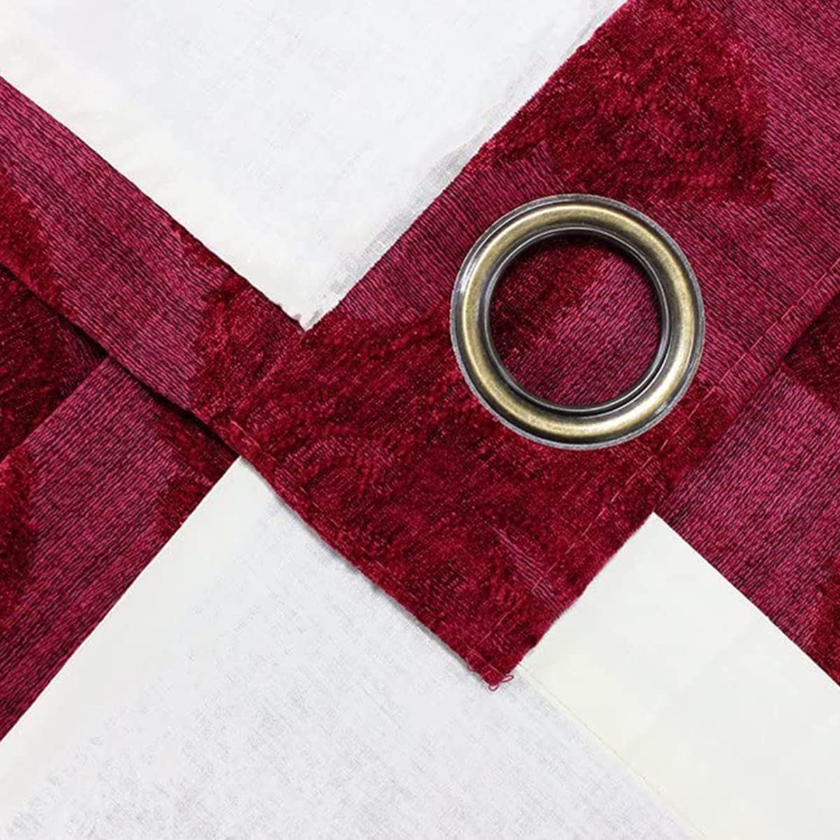 Winchester Pencil Pleat Curtains 66x72 Inches - Raspberry Red Blackout Window Drapes for Living Room & Bedroom