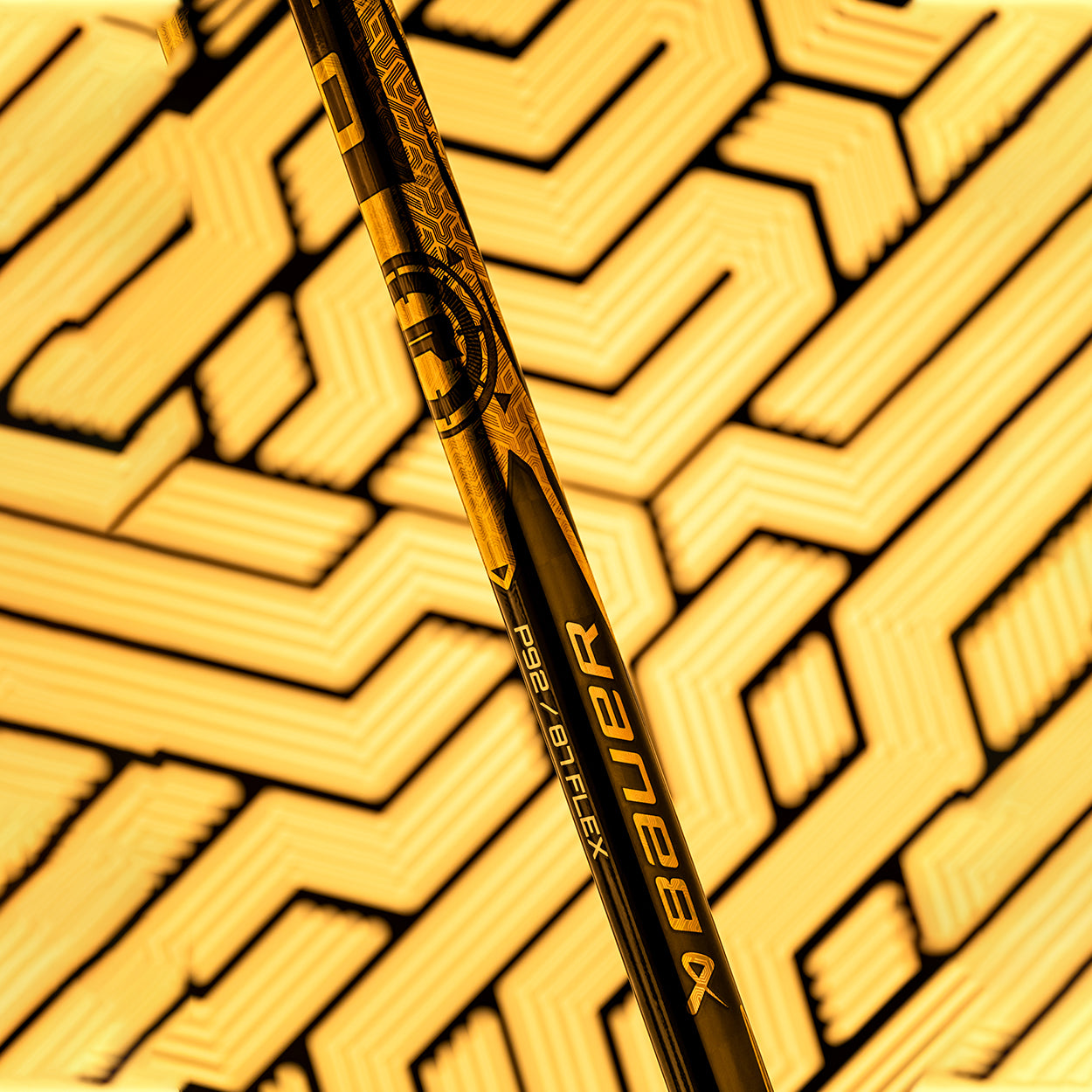 Bauer Proto R Intermediate Hockey Stick with Gold Grip - Lightweight & Durable for Ice Hockey Training & Games