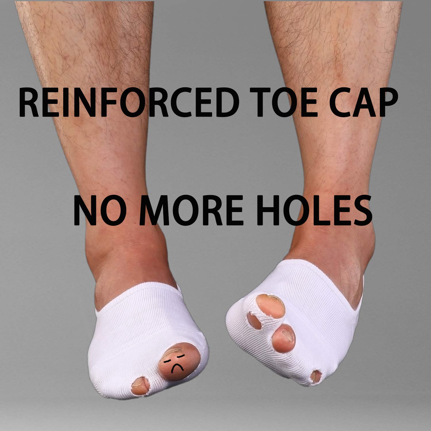 WHISPER DEER No Show Socks for Men - Invisible Low Cut Loafer & Sneaker Socks with Non-Slip Grip - Perfect for Dress Shoes, Loafers and Casual Wear