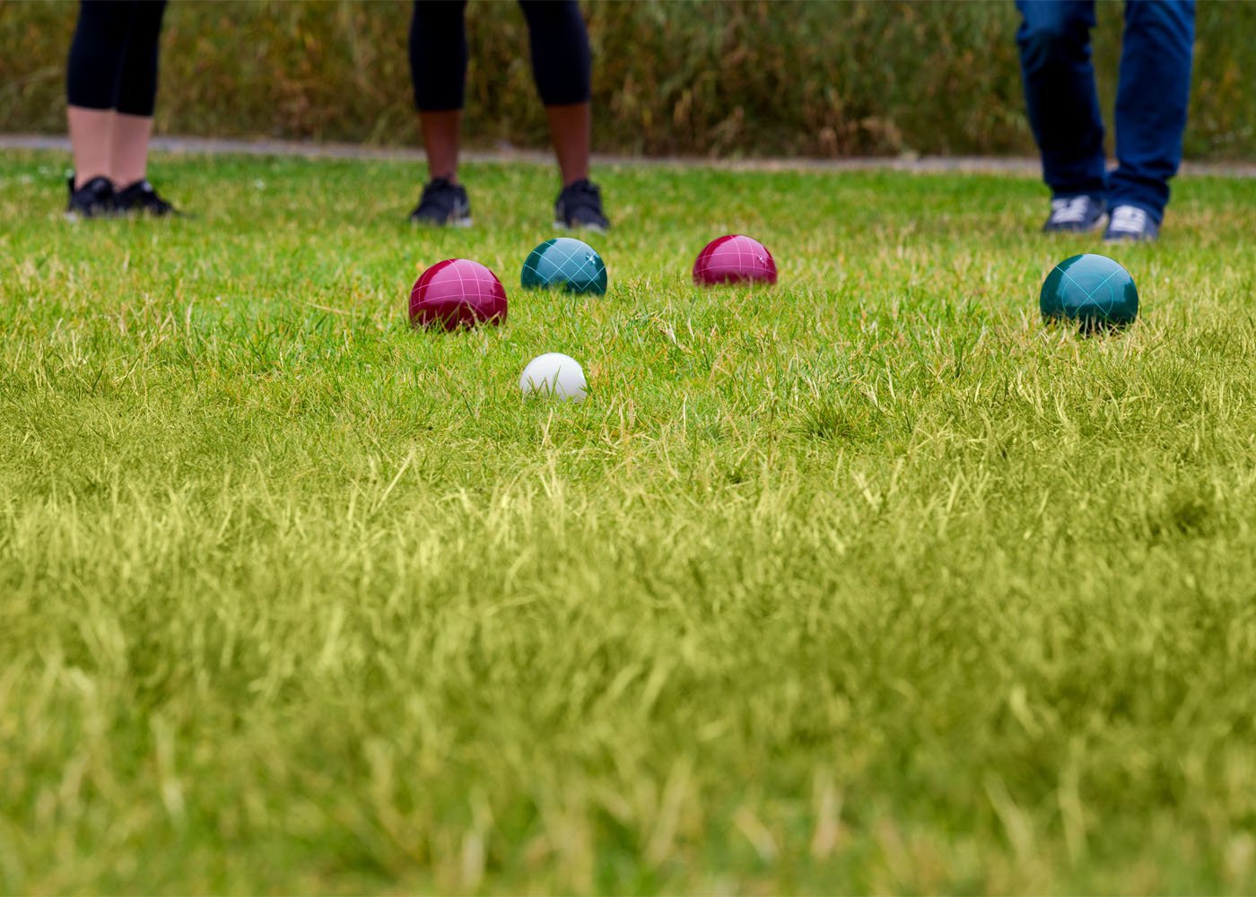Champions 90mm Bocce Ball Set - Premium Outdoor Lawn Game for Backyard, Beach, and Picnic Fun