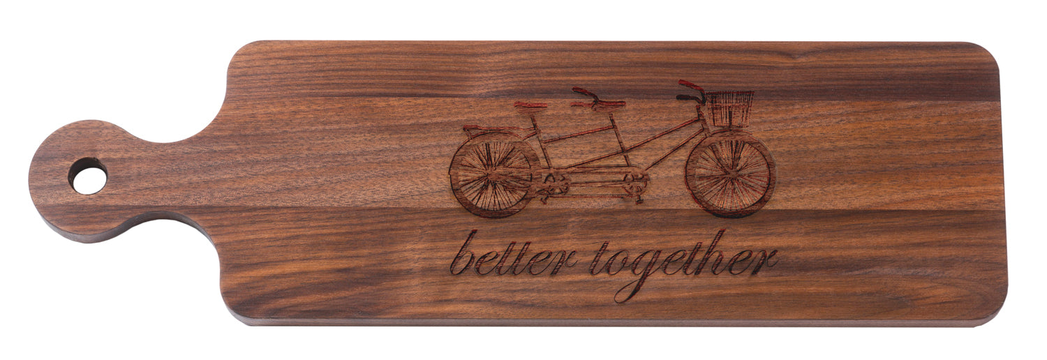Premium Walnut Wood Cutting Board with Handles - 20