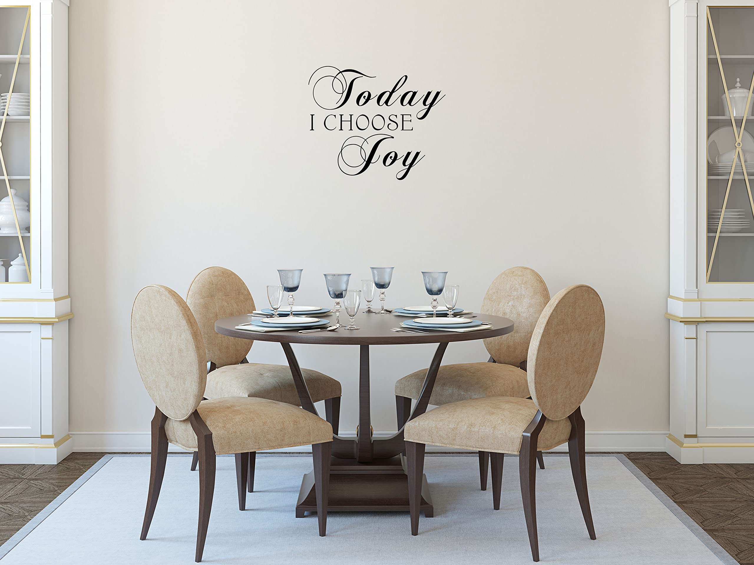 Today I Choose Joy - Inspirational Vinyl Wall Decal Quote for Home Décor | Motivational Removable Sticker for Living Room, Bedroom & Office | Perfect Wall Art for Family Spaces & Work Environments