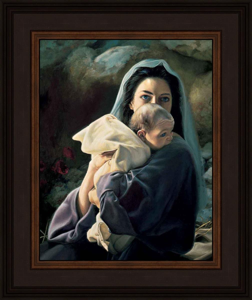 Be It Unto Me by Liz Lemon Swindle - Inspirational Christian Art Print for Home & Office Decor - Perfect for Christmas Gifts, Wall Art & Religious Decorations