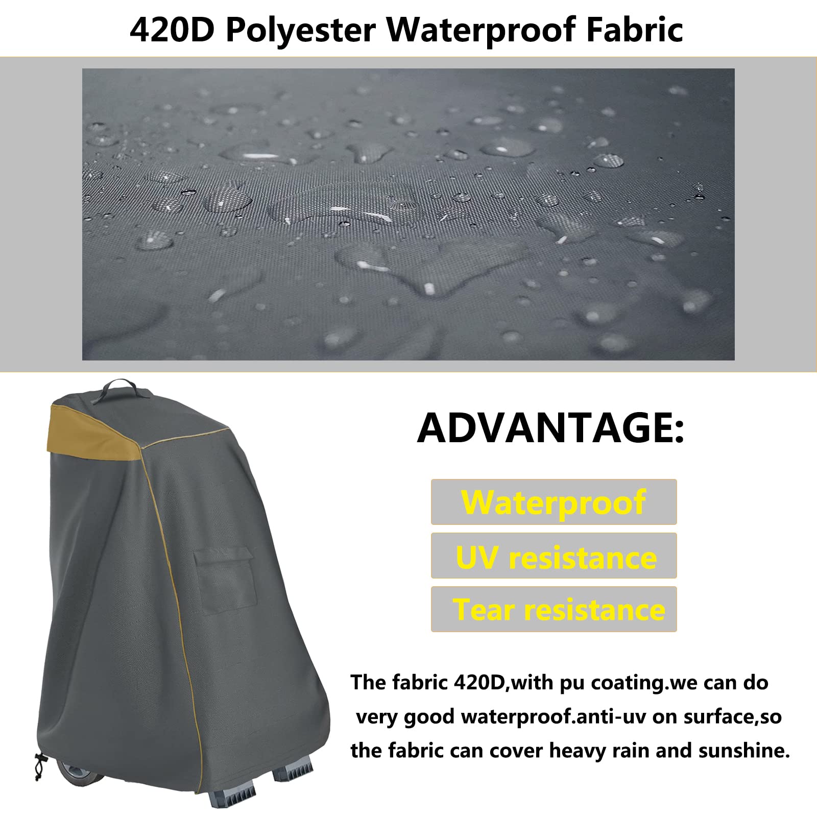 Waterproof Robotic Pool Cleaner Cover - Universal Fit for Most Brands, Outdoor Caddy Protection | Durable Pool Accessory for Easy Storage & Maintenance