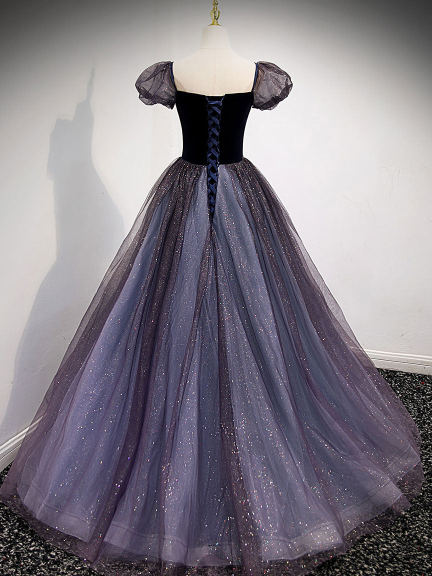 Elegant Purple Tulle Long Prom Dresses for Women - Formal Graduation Gowns - Perfect for Homecoming, Ball, and Special Occasions