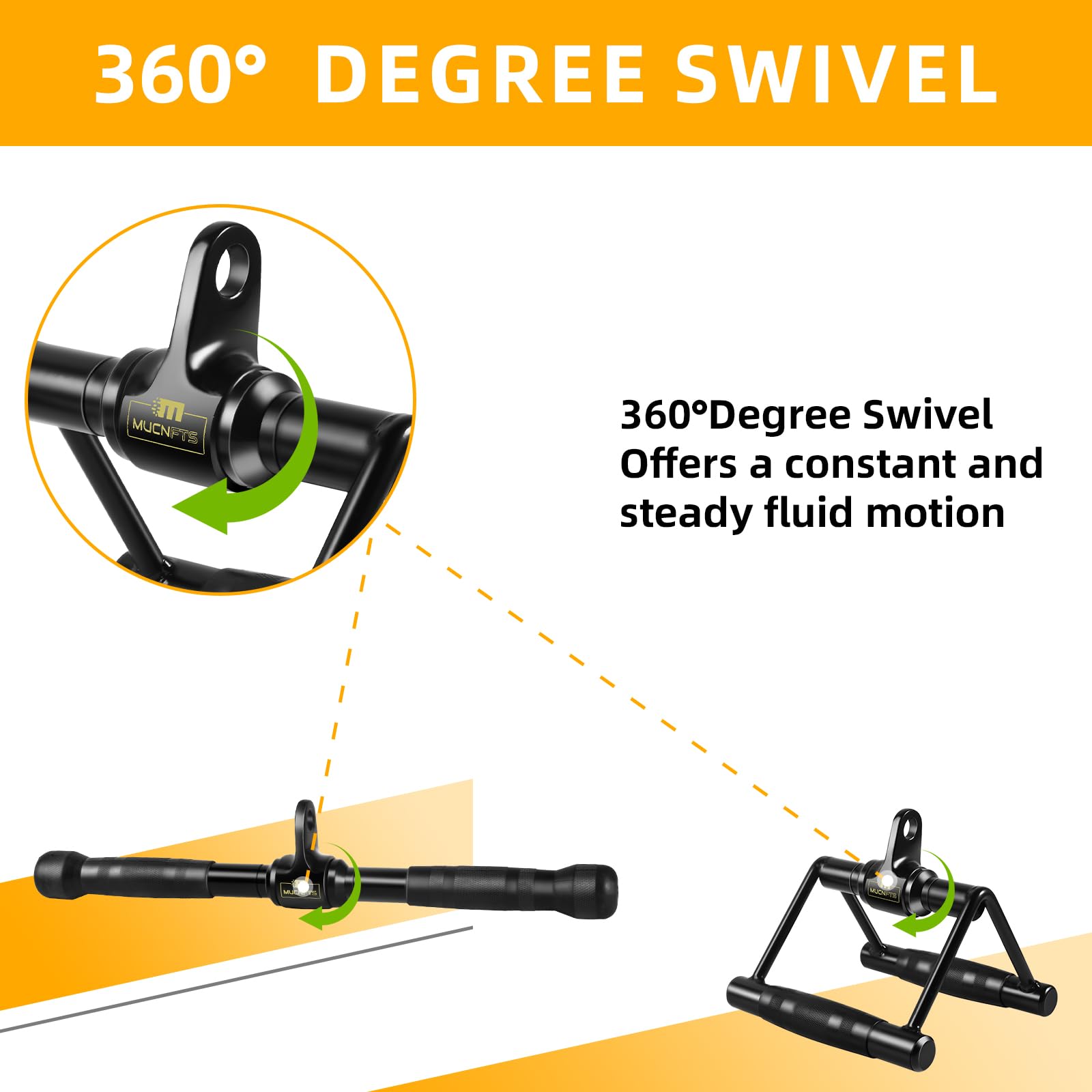 Durable LAT Pulldown & Tricep Pull Down Attachments for Home Gym Equipment | Heavy-Duty Cable Machine Accessories | Perfect for Strength Training & Muscle Building Workouts