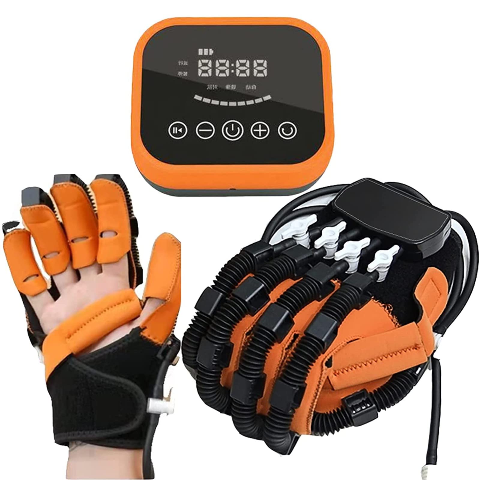 Electric Hand Rehabilitation Gloves for Stroke & Hemiplegia Patients - Finger Training Device with Pneumatic Therapy (Right Hand, Size M) - Improve Hand Mobility & Recovery for Daily Activities