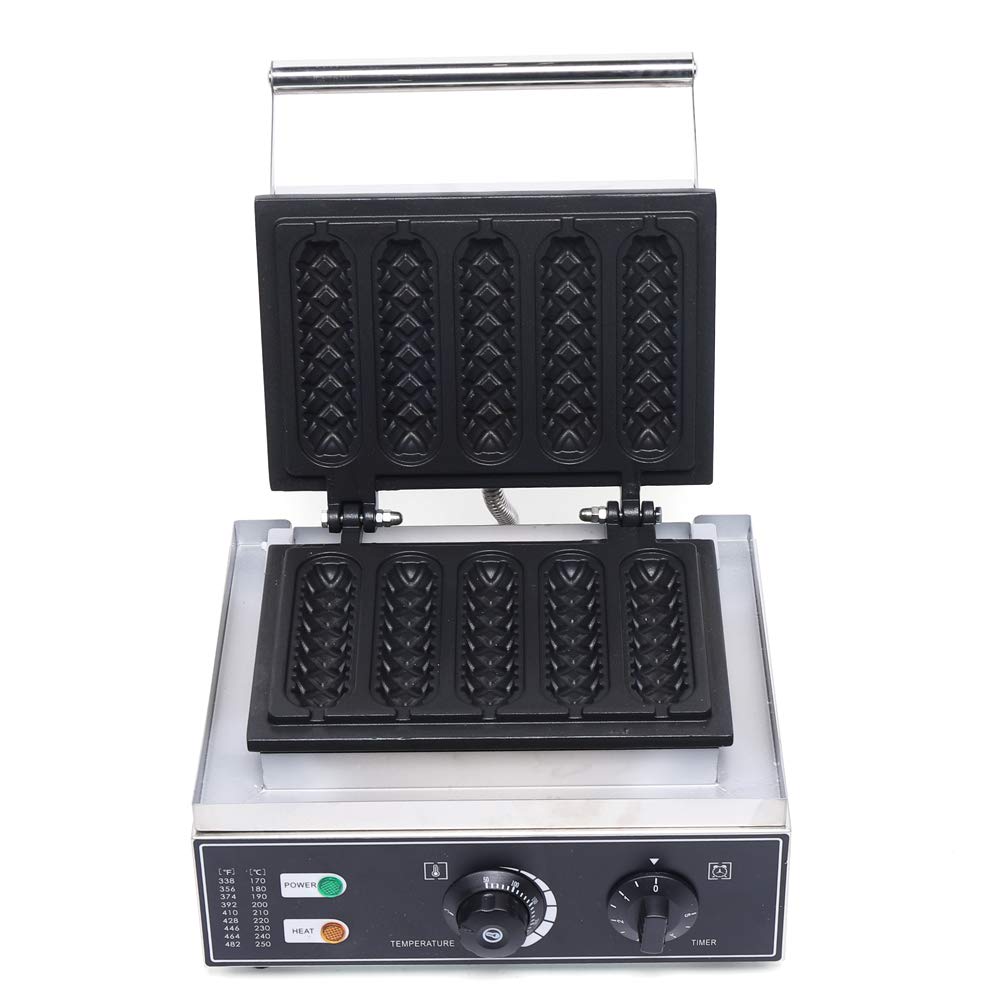 DYRABREST Commercial Mini Donut Maker & Corn Dog Machine - Electric Bubble Waffle Maker with Double-Sided Heating & Non-Stick Surface, Adjustable Time/Temperature - Perfect for Home Kitchens, Cafés, Bubble Tea Shops & Breakfast Businesses
