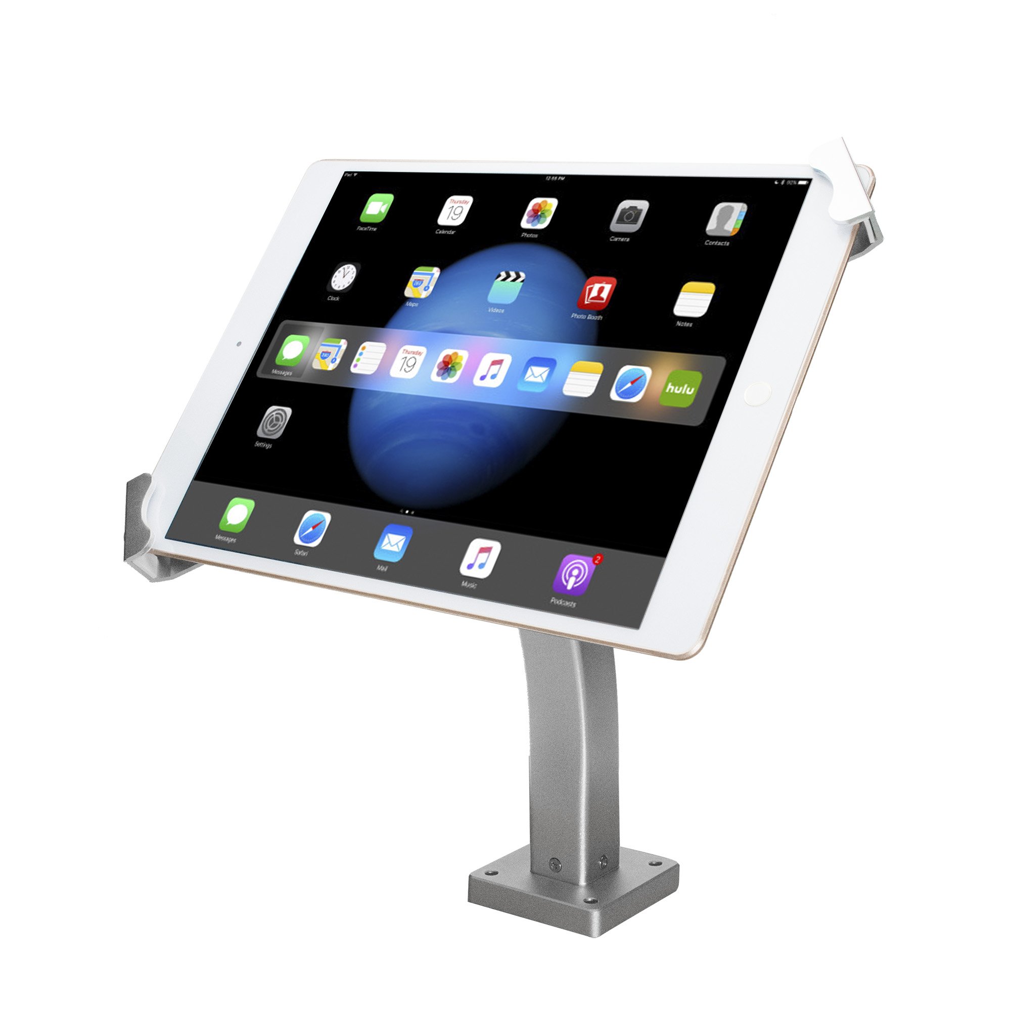 Wall Mount Tablet Enclosure - Secure Locking System with Key, Flexible Joint for 7-13