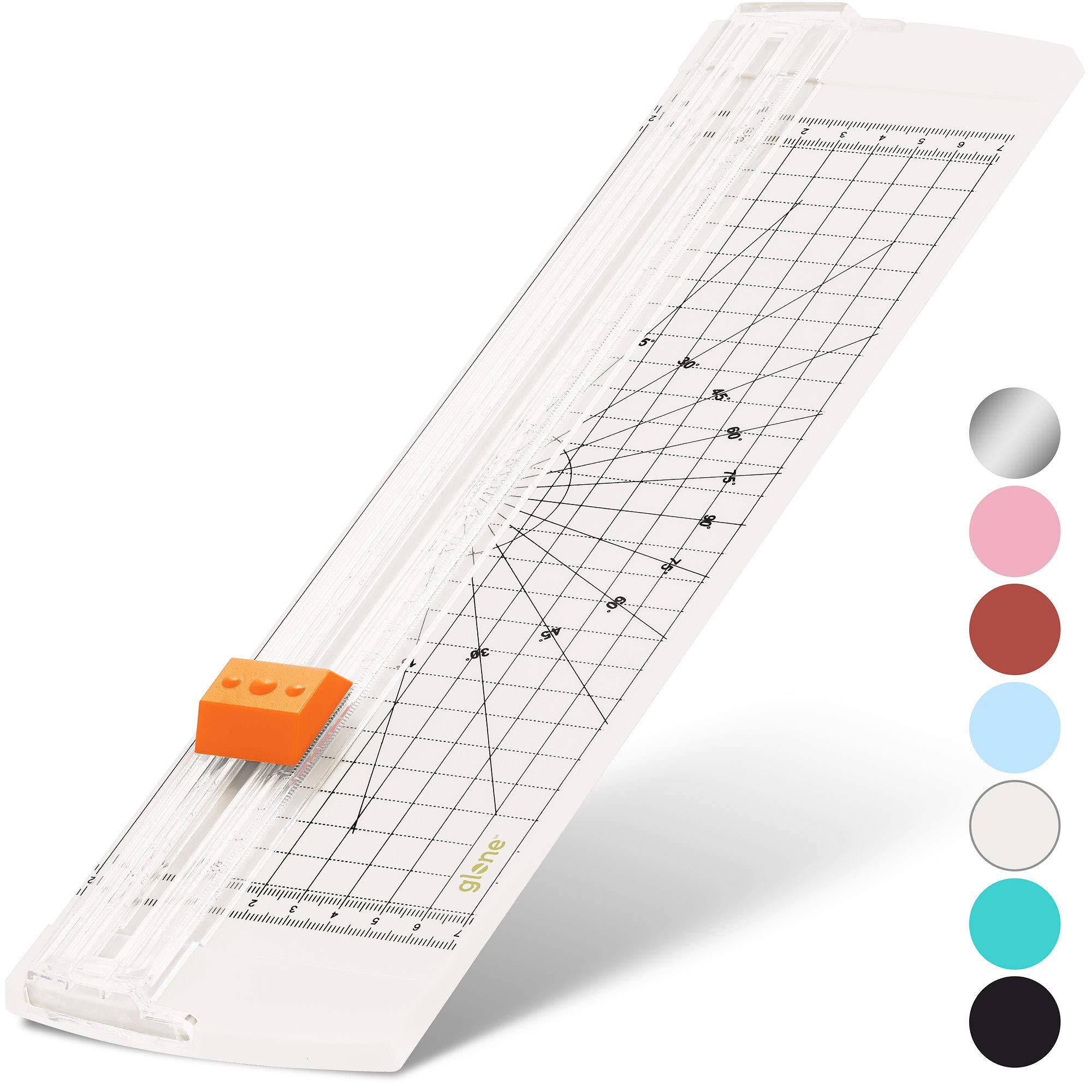 Glone 12 Inch Paper Trimmer - A4 Size Paper Cutter with Automatic Safety Guard for Coupons, Craft Paper & Photos (Off White) | Perfect for Scrapbooking, Office Use & Photo Cutting