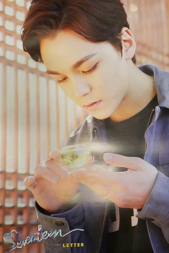 SEVENTEEN 1st Album LOVE & LETTER Vernon Version Poster - Kpop Poster for Room Decor, Fan Gifts, and Kpop Merchandise Collection