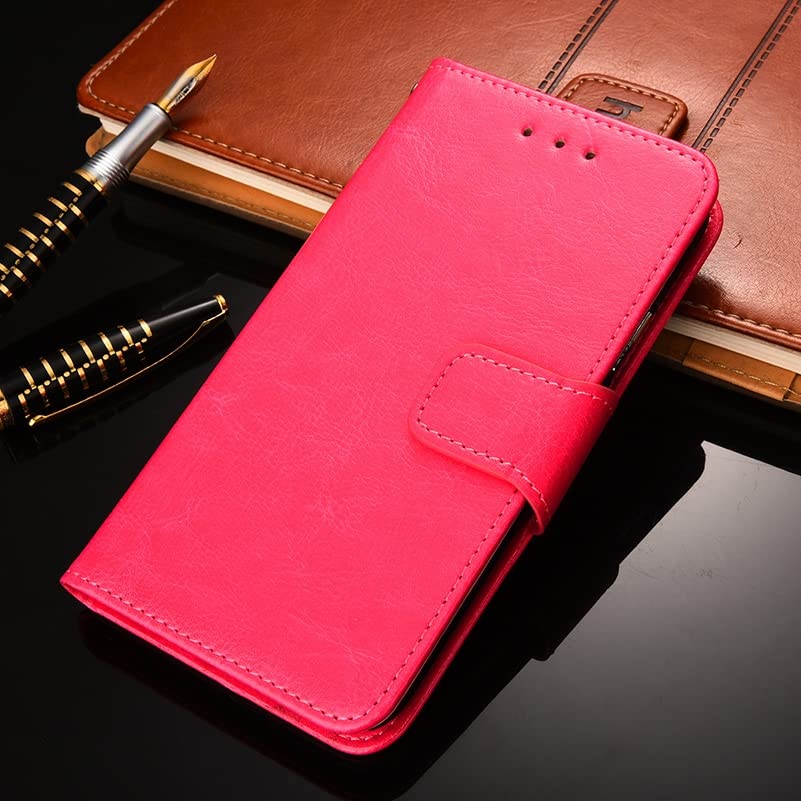 Premium Crystal Texture Leather Phone Case for Huawei Y9 2019 & Enjoy 9 Plus - Slim Protective Cover with Shock Absorption | Perfect for Daily Use, Work & Travel