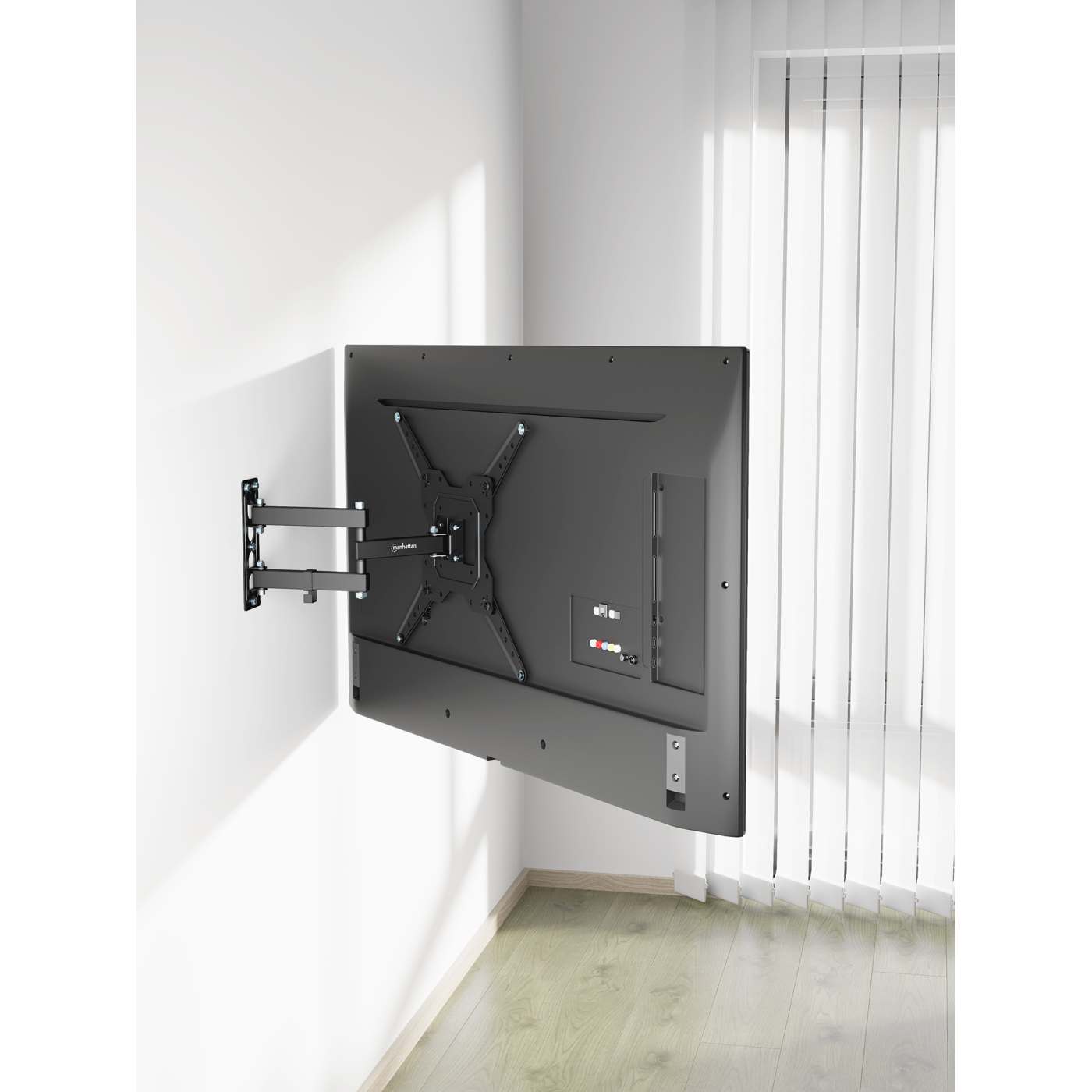 Full Motion TV Wall Mount Bracket with Articulating Arm - Adjustable Tilt Swivel Extension for Flat Screen TVs 40-86 Inches - Perfect for Living Room, Bedroom & Home Theater Setup