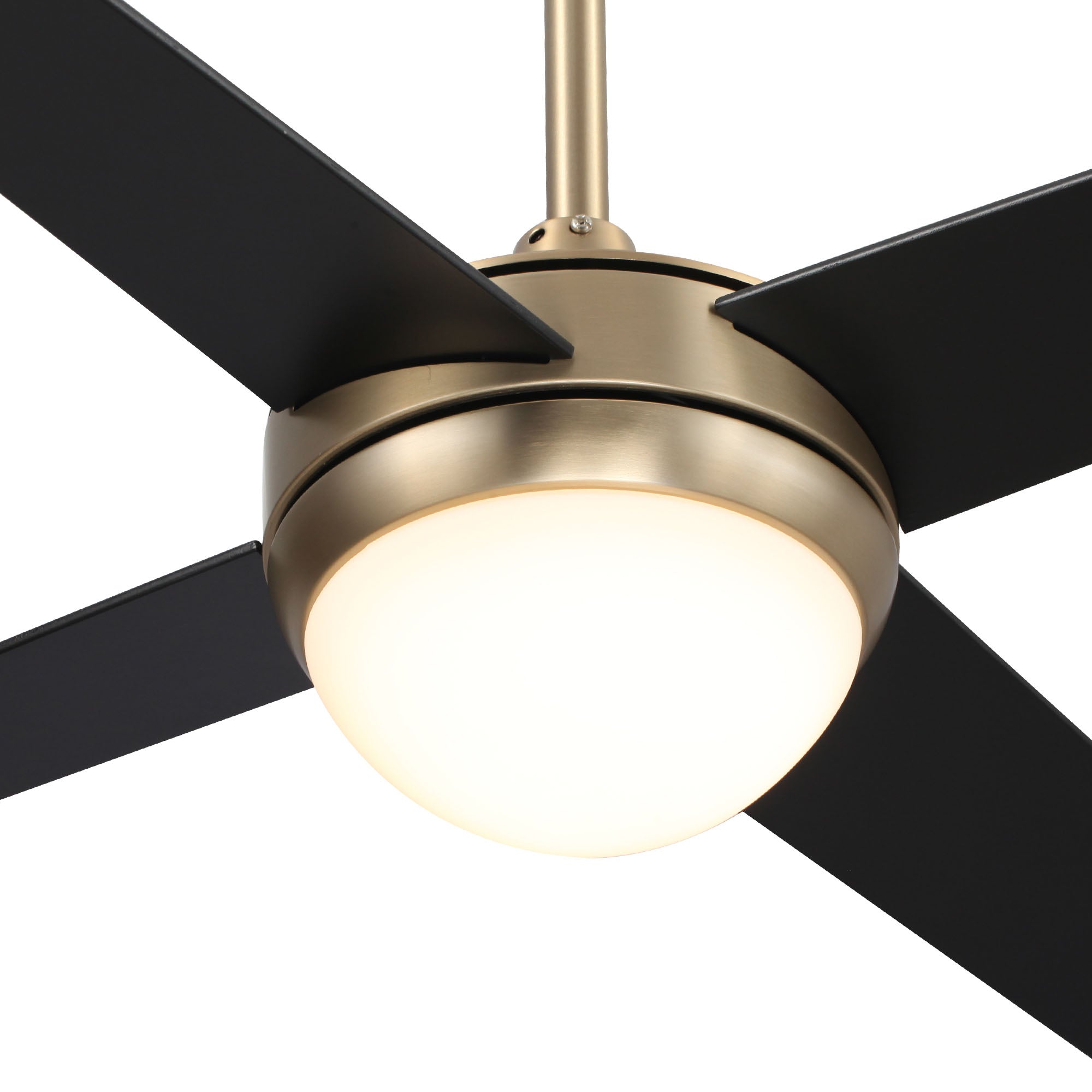 48 Inch Nova Modern Smart Ceiling Fan with LED Light - Remote Control, Energy Efficient, Quiet Operation for Bedroom, Living Room & Office