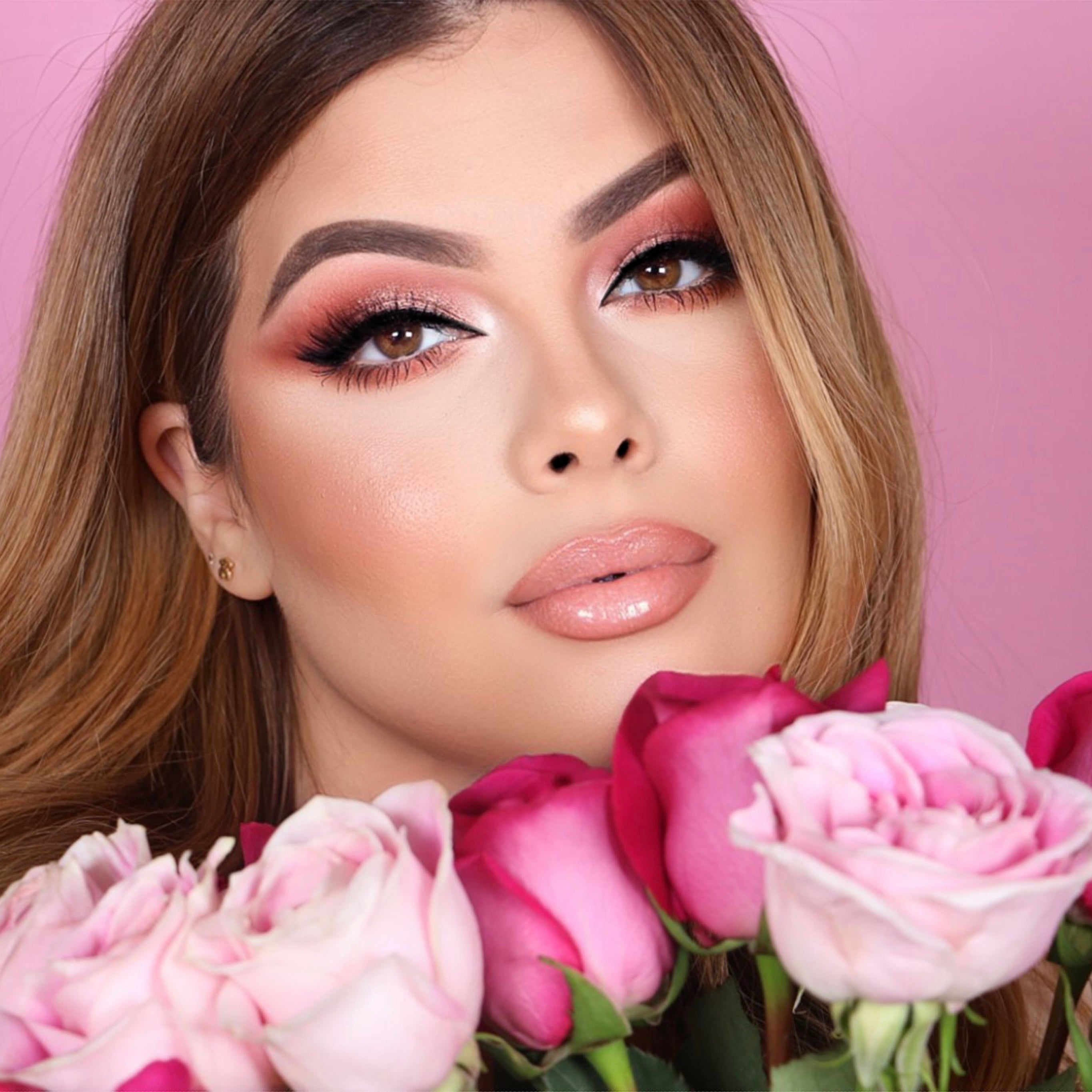 Rosé Eyeshadow Palette - 18 Shades Matte & Shimmer, Vegan & Cruelty-Free Makeup for Everyday & Party Looks | Perfect for Bridal, Prom & Date Night