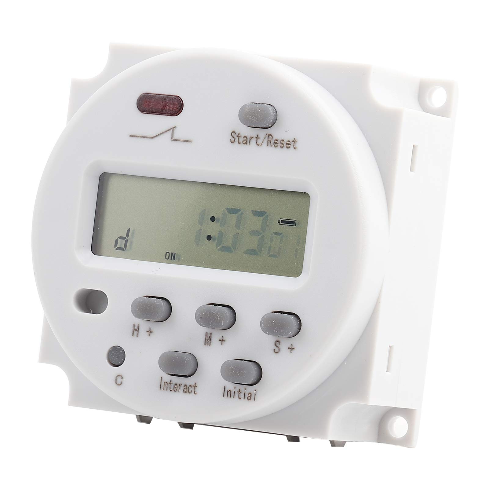 CN102A Heavy Duty Digital LCD Cycle Timer Relay - Programmable Infinite Cycle & Countdown Time Control Switch (12V/24V/110V/220V) for Industrial Automation, HVAC Systems & Home Appliances