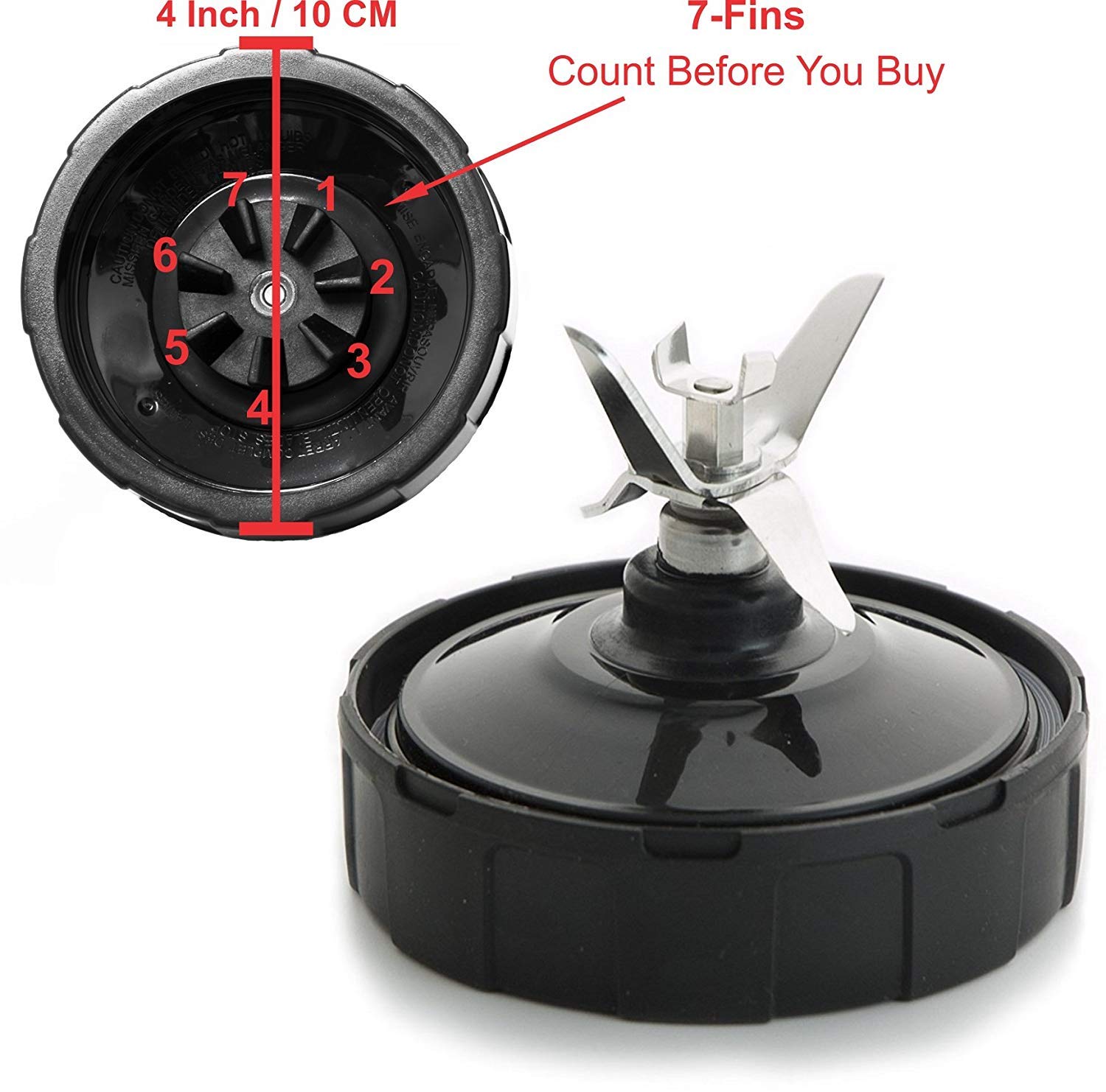 Ninja Blender Replacement Blade 7-Fins for Auto iQ Models - Perfect for Smoothies & Shakes