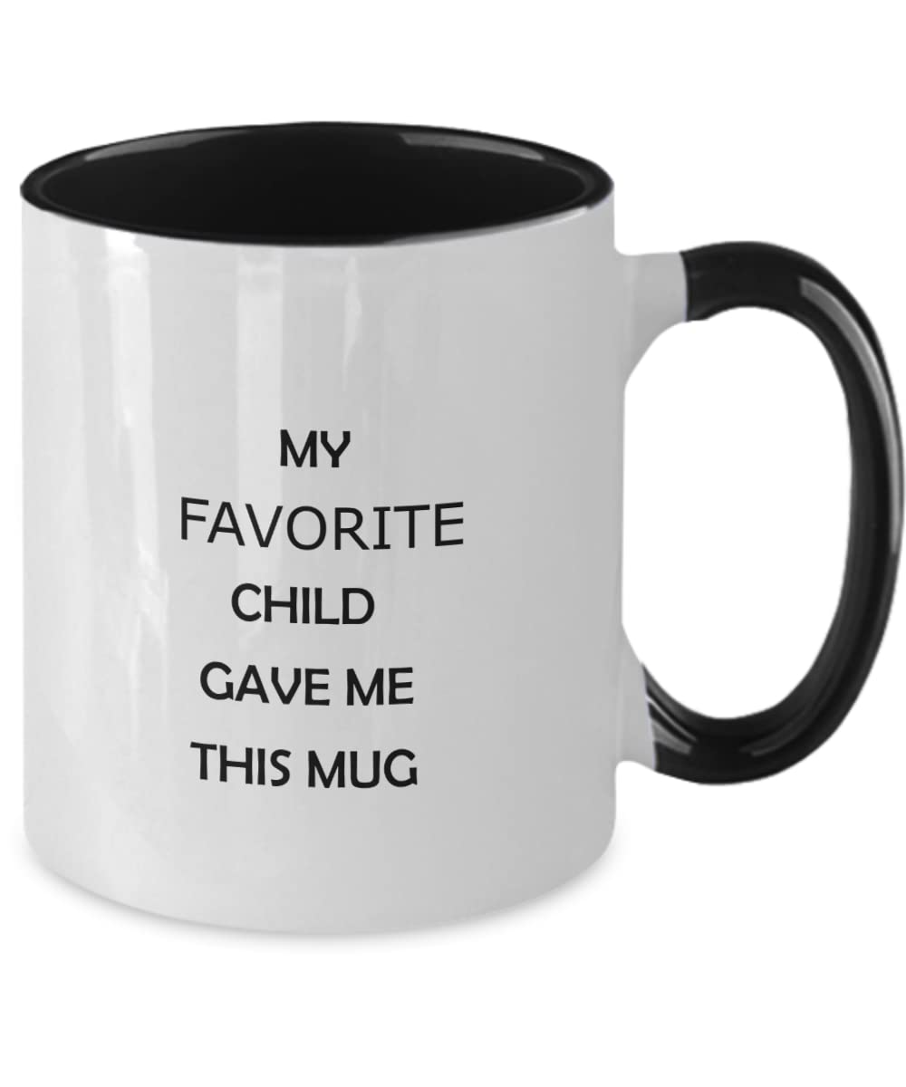 Funny Humorous Coffee Cup - Perfect Gift for Mom from Daughter on Mother's Day, Birthday & Christmas | Two-Tone Design | Great for Coffee Lovers & Office Use